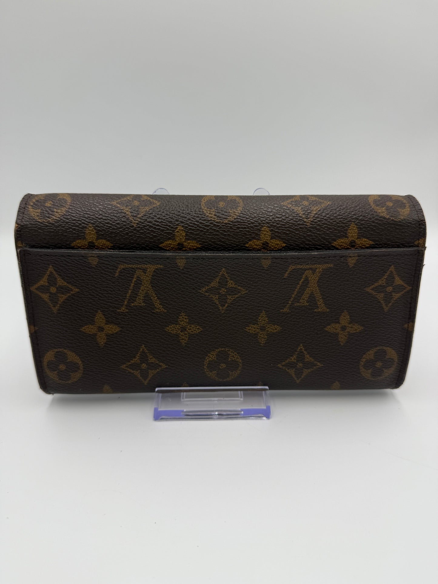 Louis Vuitton Monogram Red Leather Interior Sarah Wallet