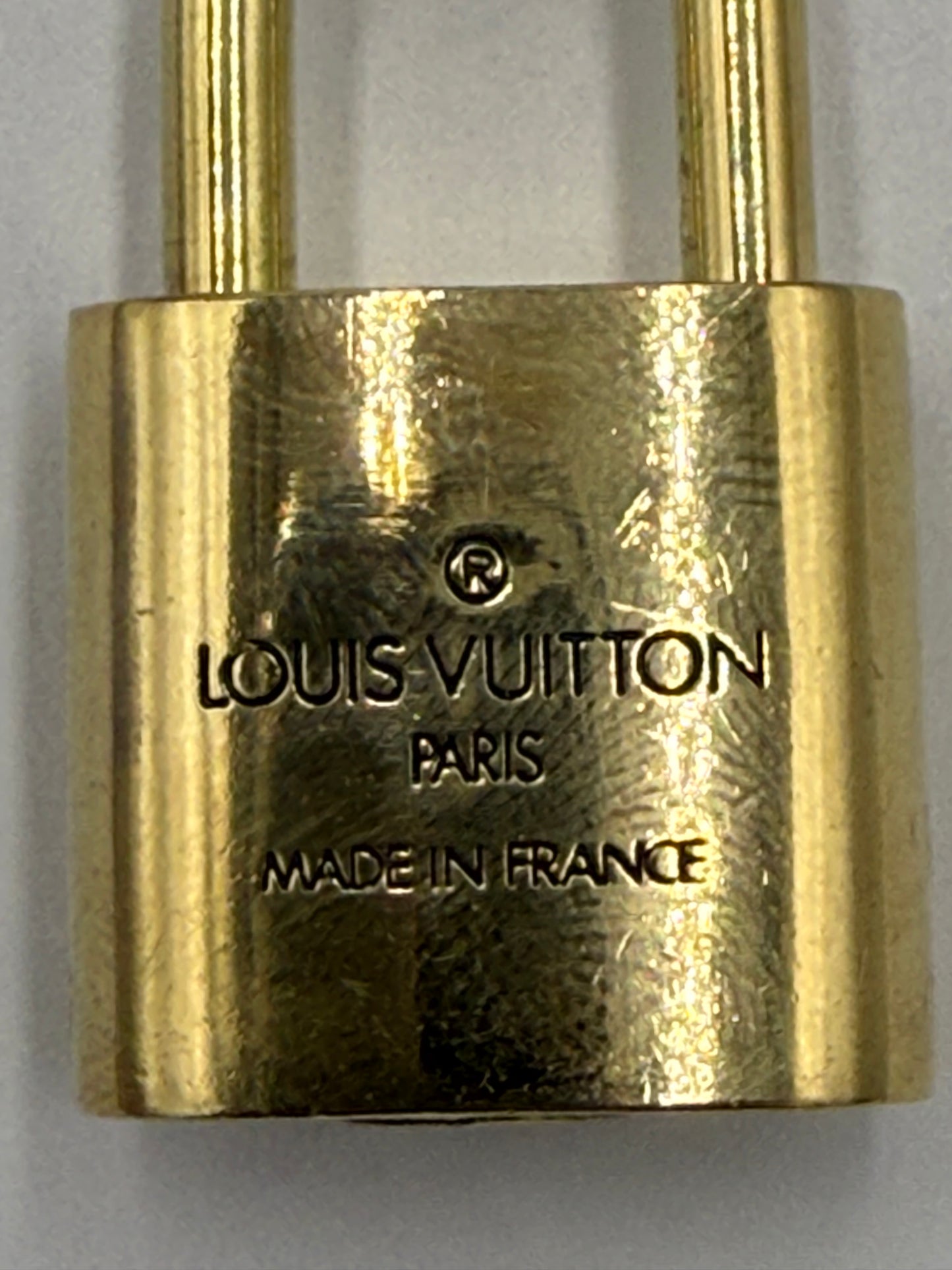 Louis Vuitton Gold Tone Brass Lock and Key 302