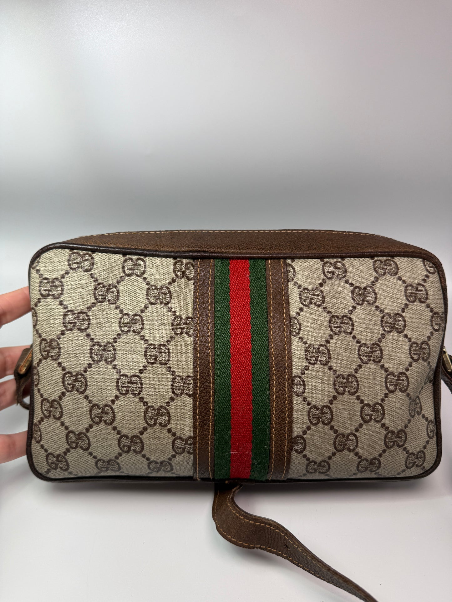 Gucci GG Supreme Coated Canvas Sherryline Camera Bag