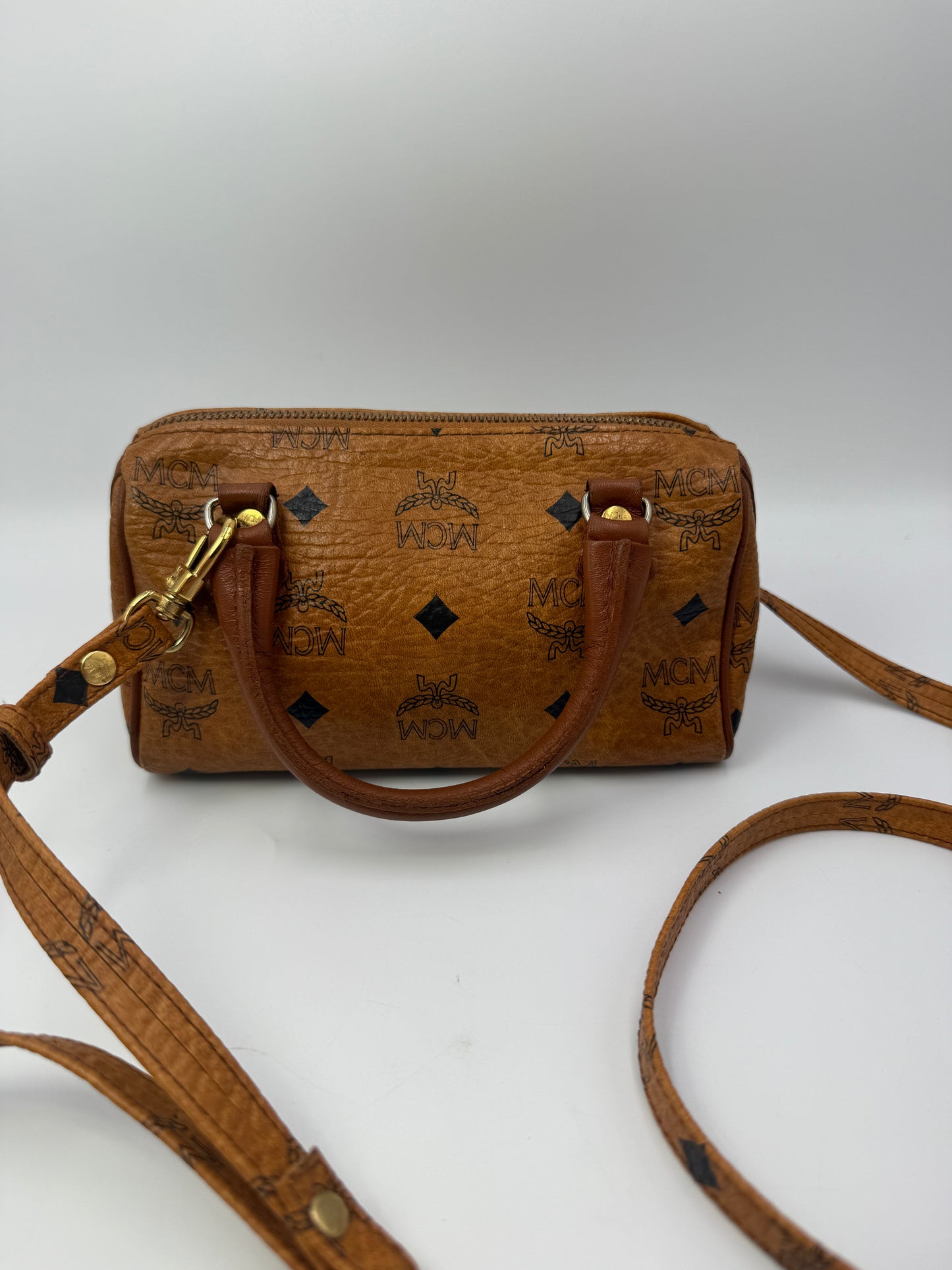 MCM Coated Canvas Visetos Mini Crossbody Bag