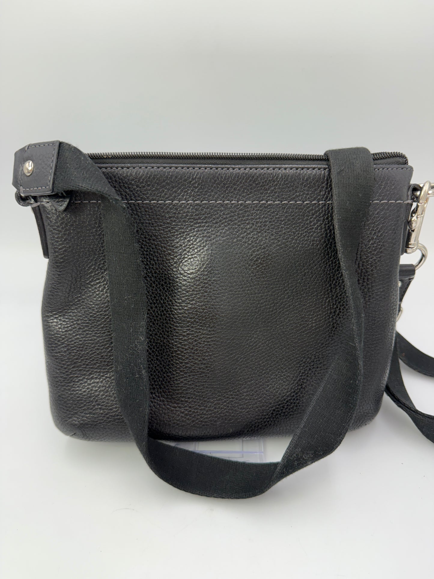 Coach Vintage Black Leather Turnlock Crossbody
