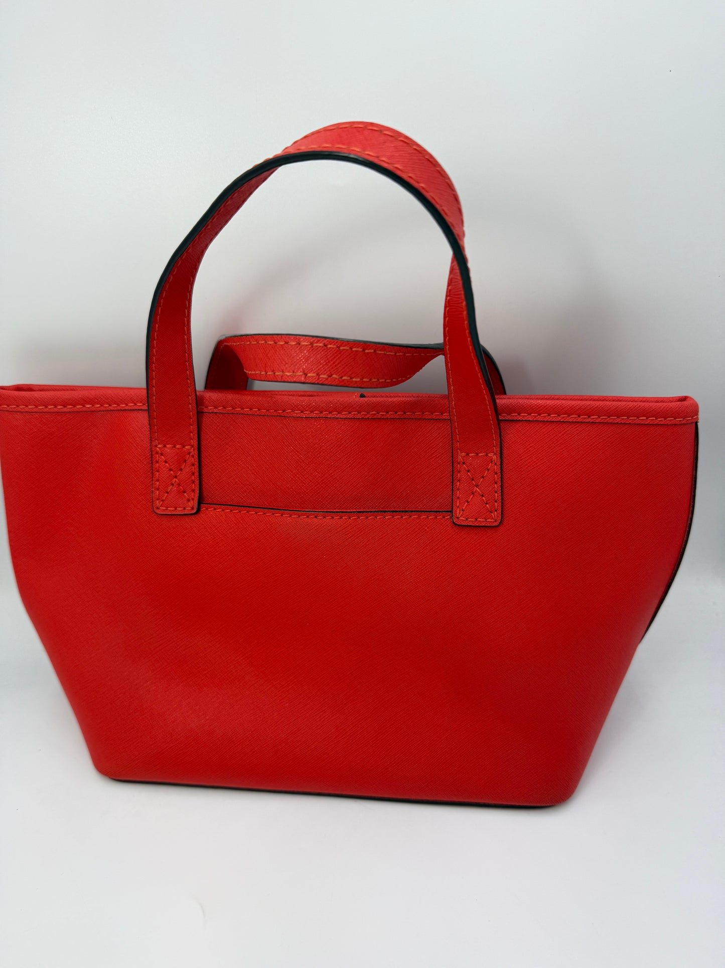 Michael Kors Red Leather Mini Handbag Tote