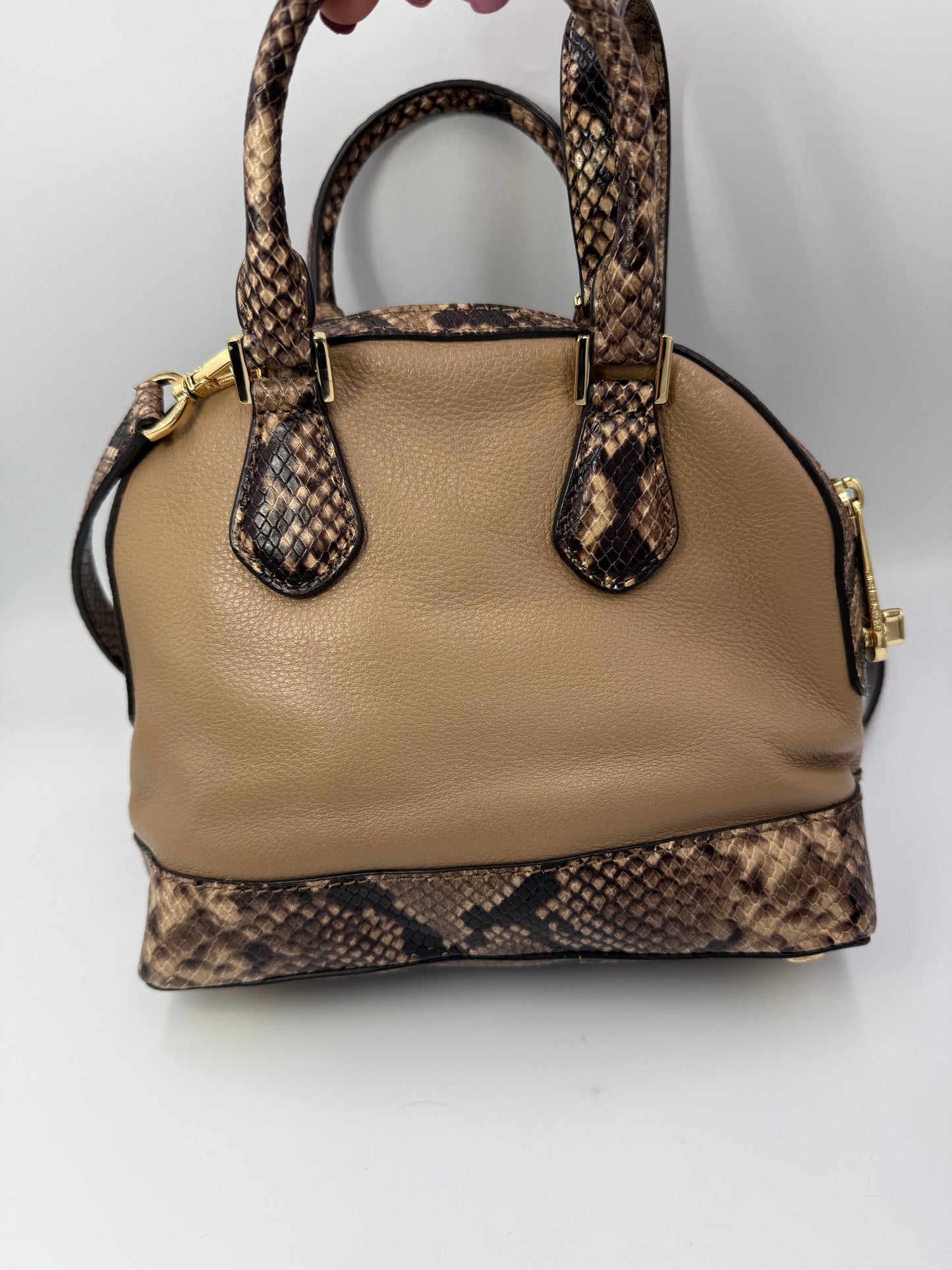 Michael Kors Baby Alma in Leather and Embossed Snake Skin