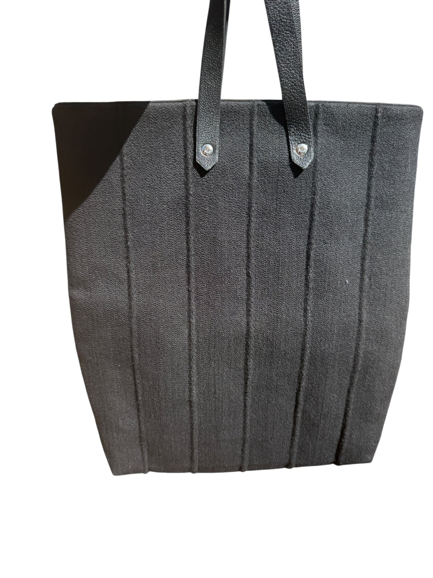 Hermes Black Lambswool Herline Tote