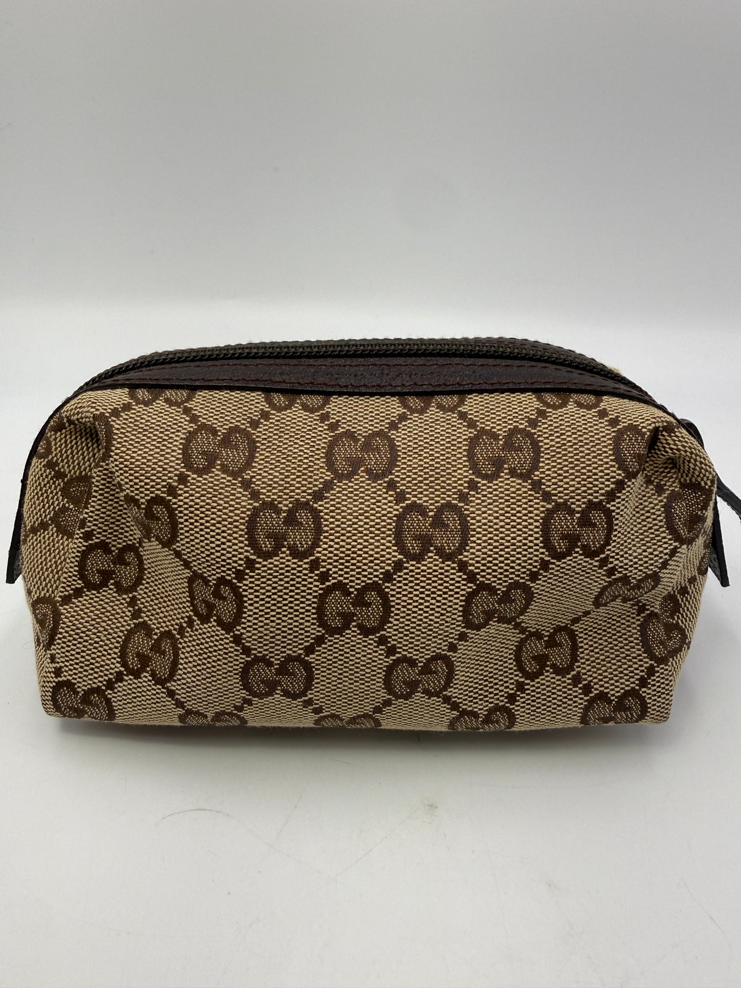 Gucci Canvas Guccissima Small Toiletry Cosmetic Pouch
