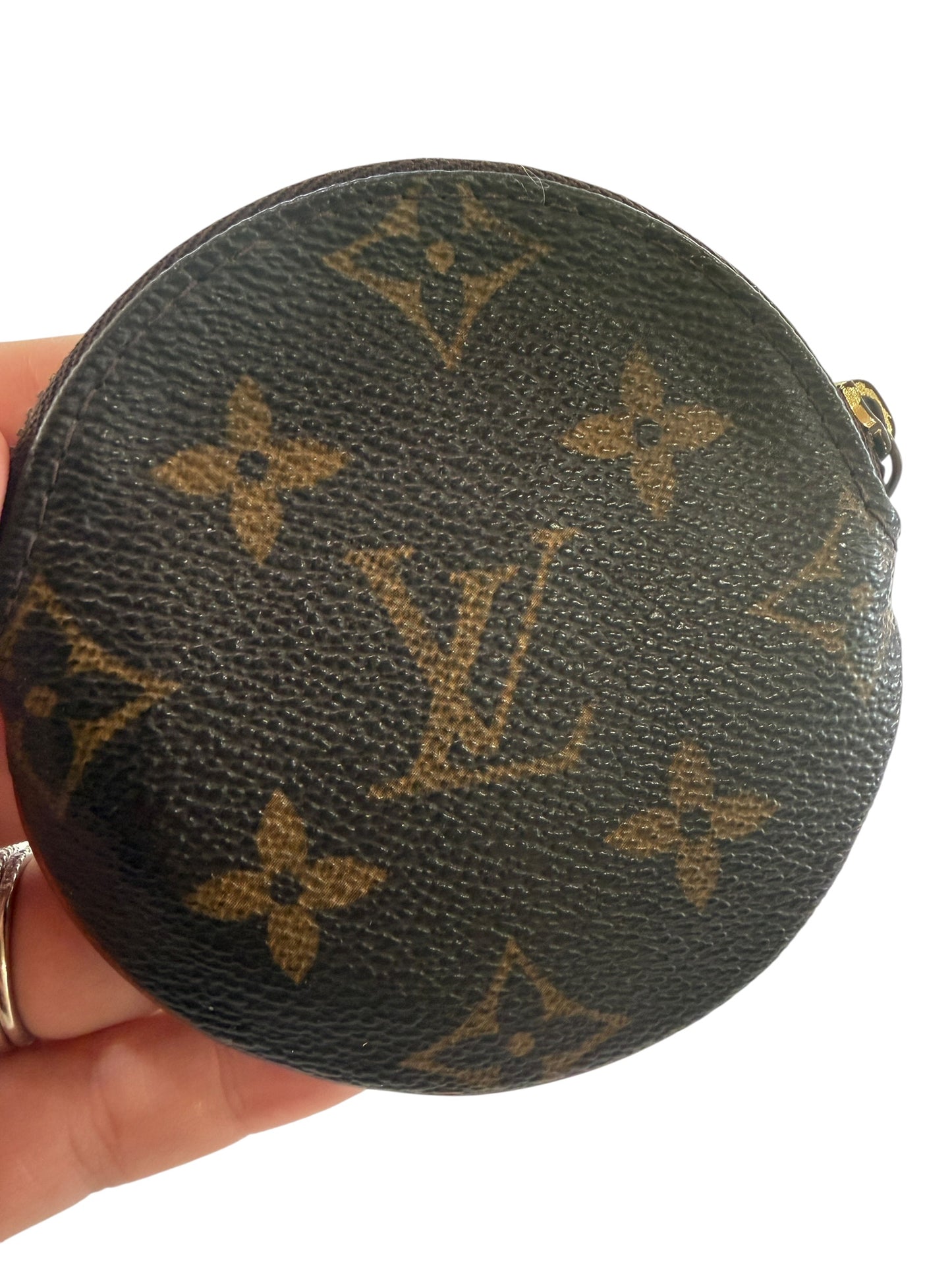 Louis Vuitton Monogram Coated Canvas Round Coin Case CT0053