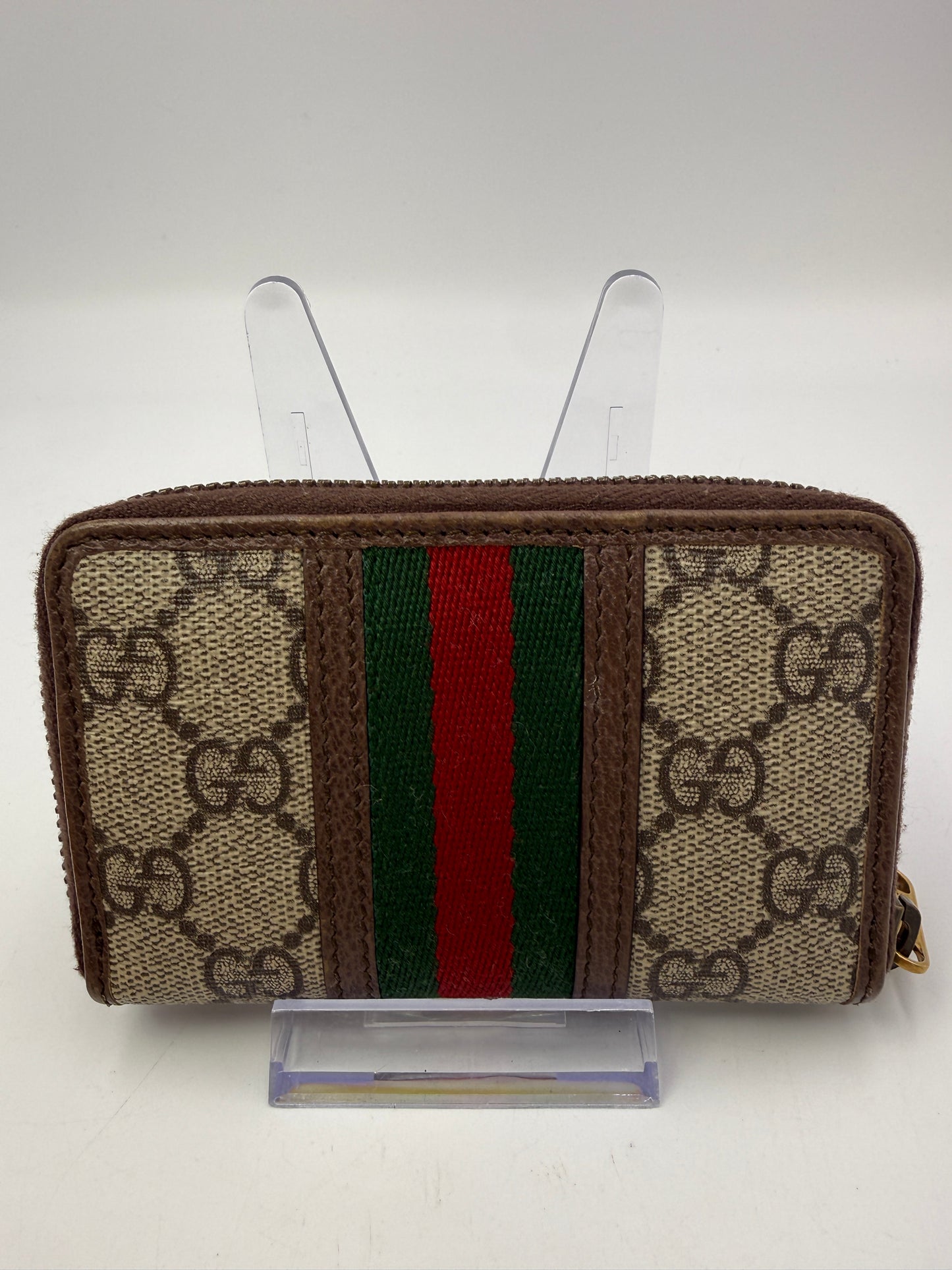 Gucci Guccissima Supreme Canvas Zip Around Card Holder