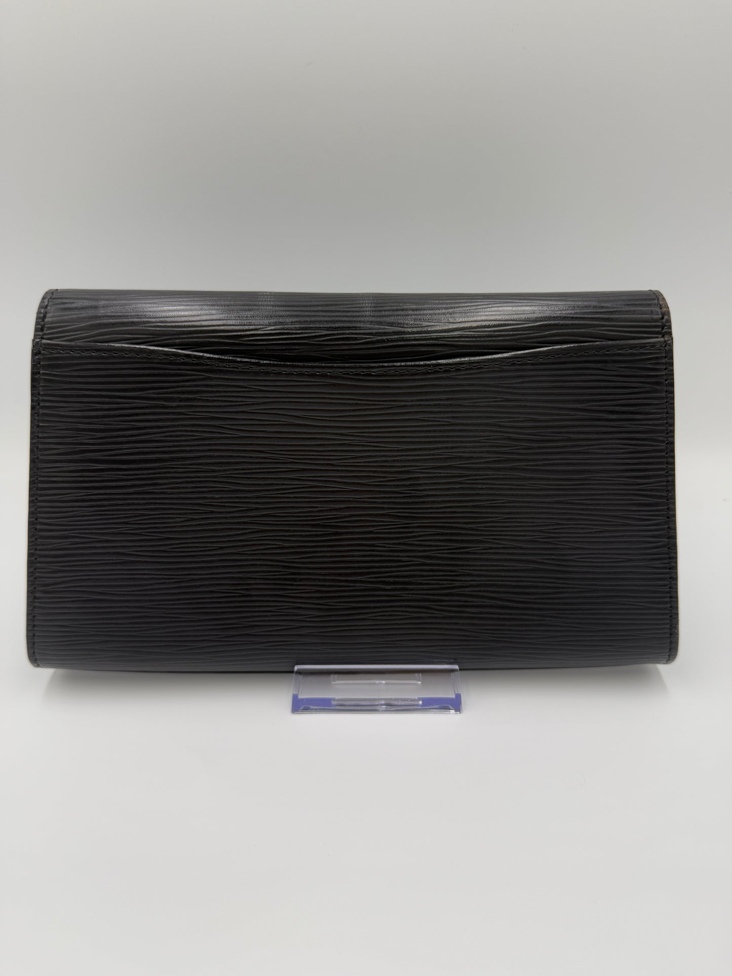 Louis Vuitton Vintage Black Epi Envelope Clutch VI0950