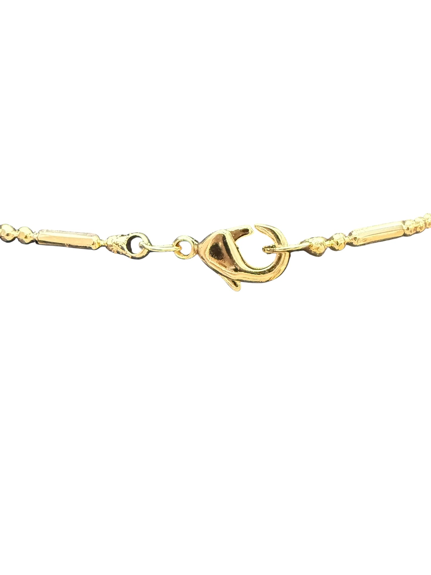 Repurposed Fendi Logo Pendant Necklace