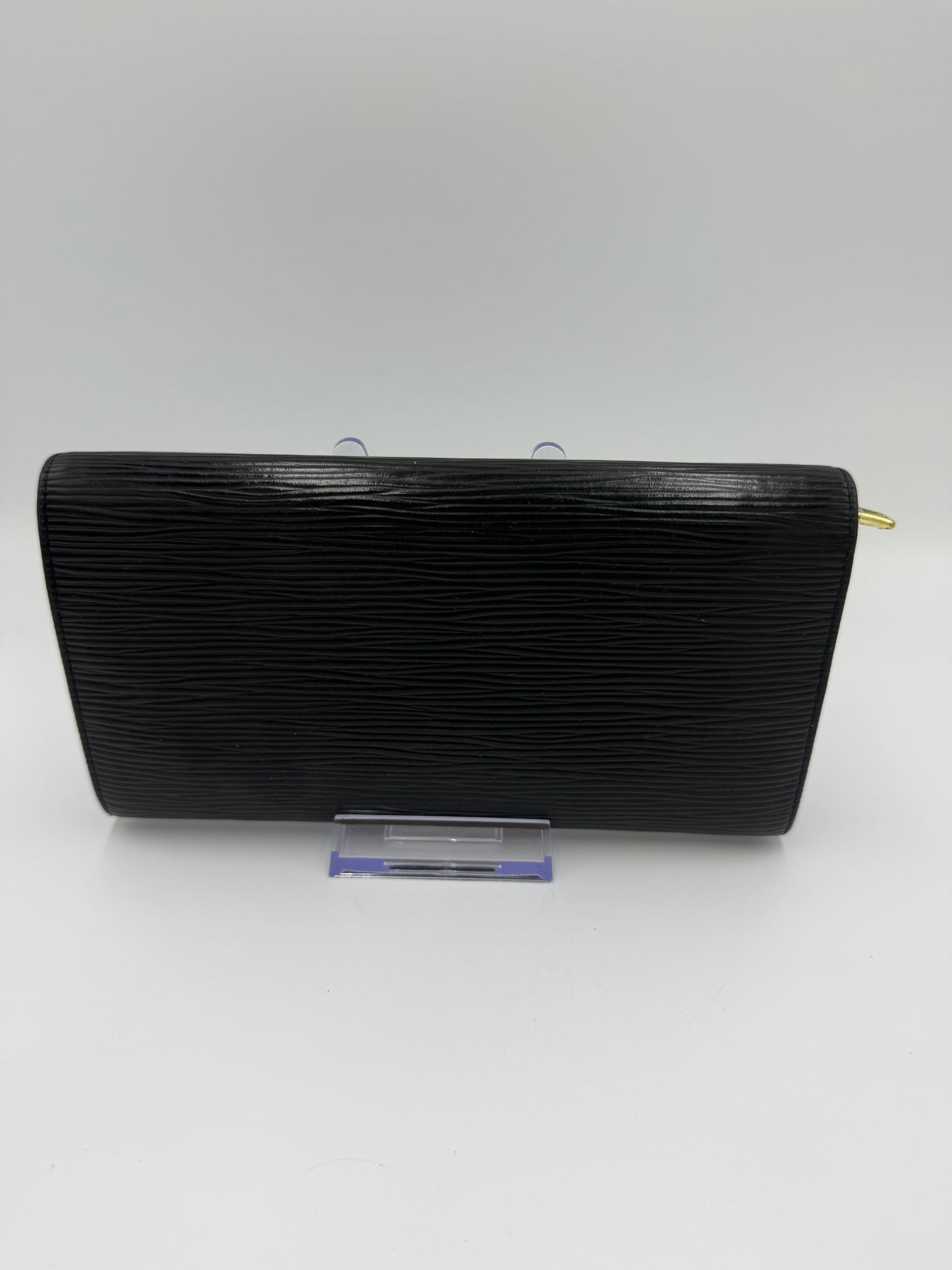 Louis Vuitton Black Epi Leather Sarah Wallet CA0073