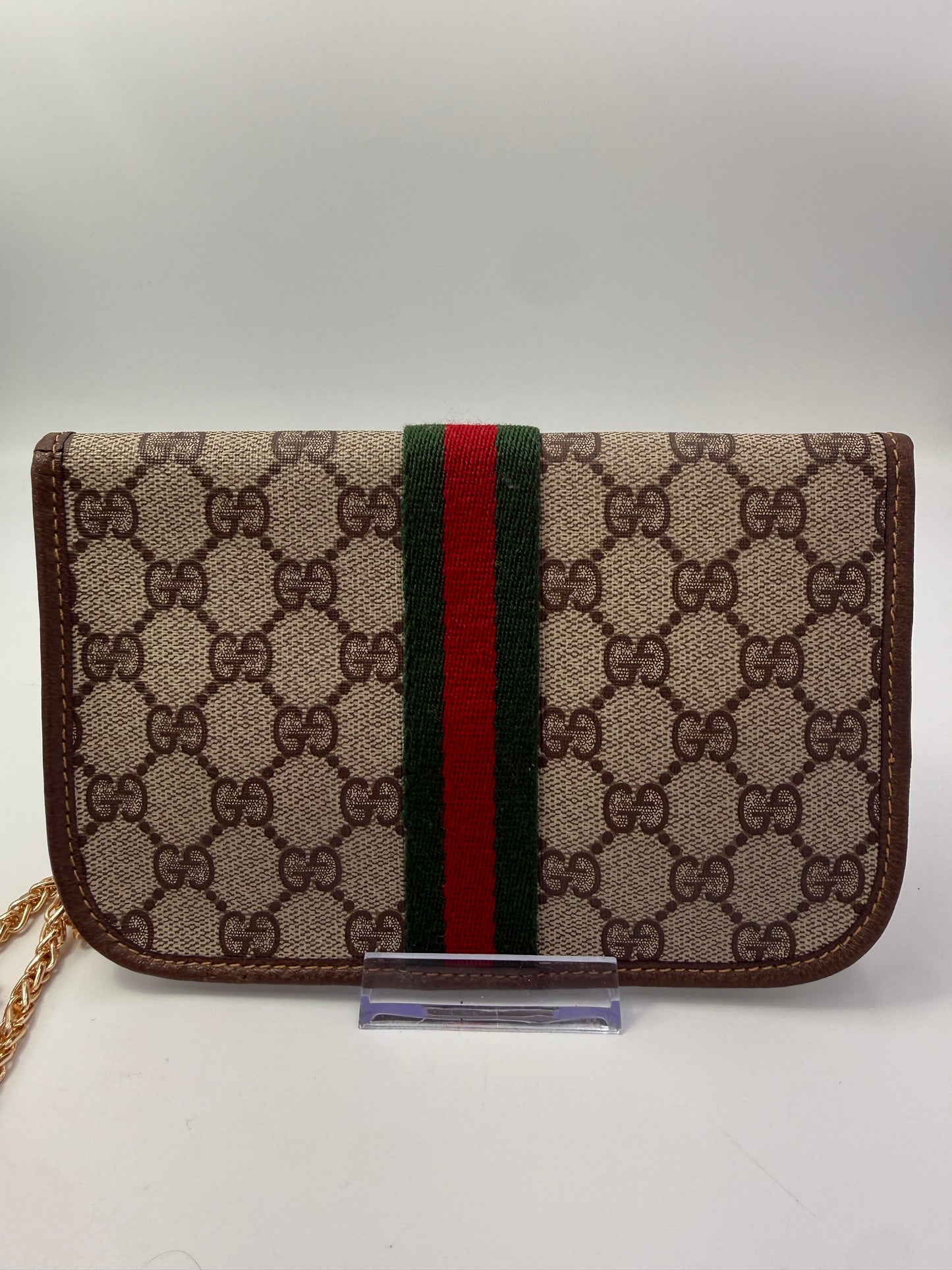 Gucci Guccissima Coated Canvas Sherryline Clutch or Pouch