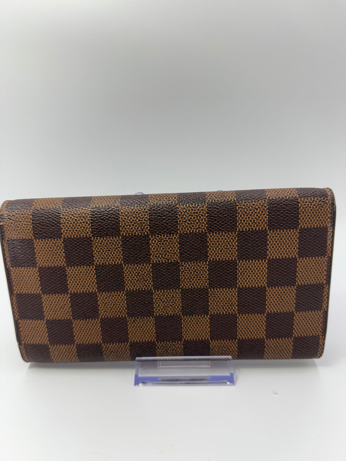 Louis Vuitton Damier Ebene Coated Canvas Sarah Wallet TH0014