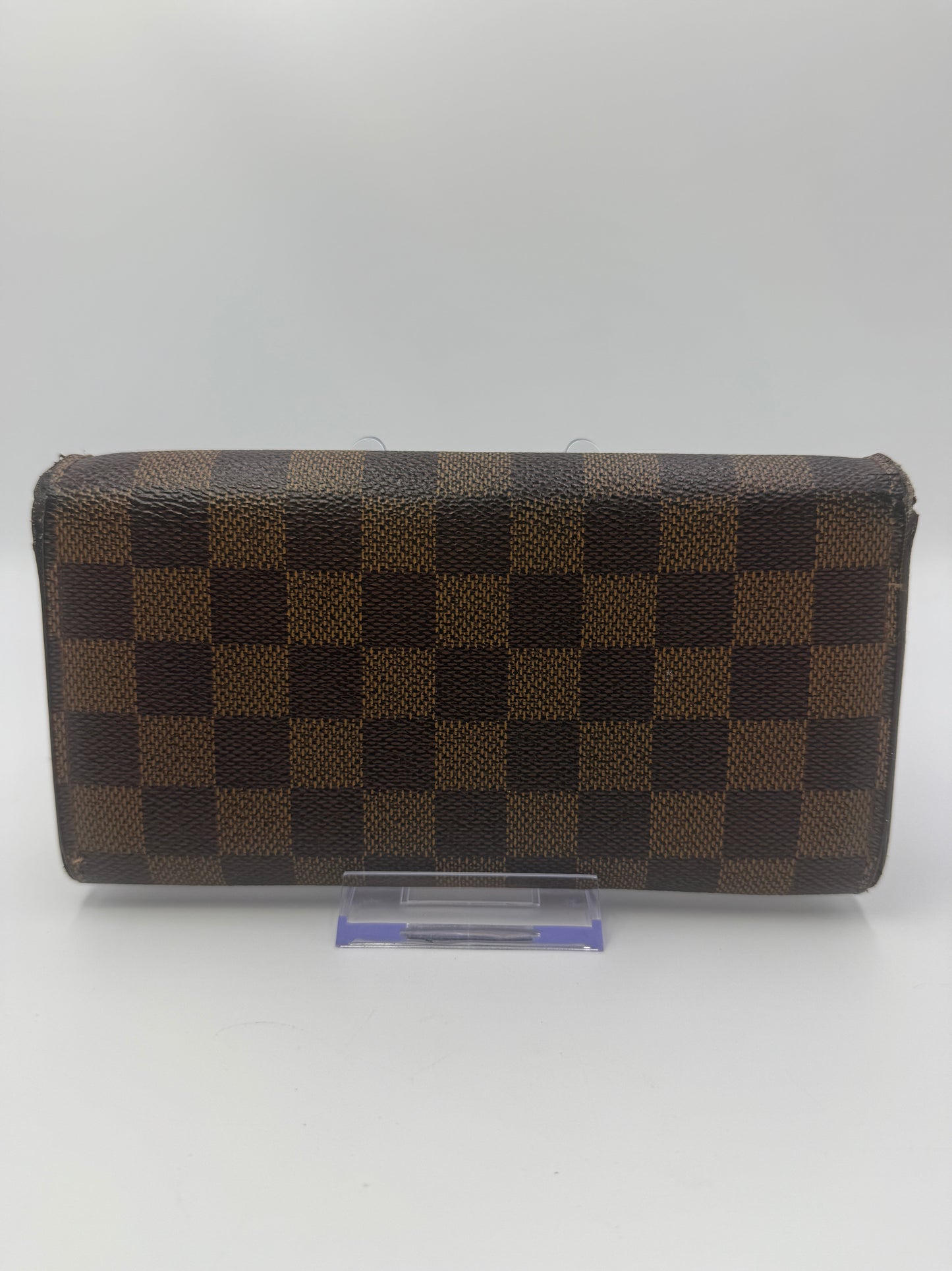 Louis Vuitton Damier Ebene Coated Canvas Sarah Wallet CA0076