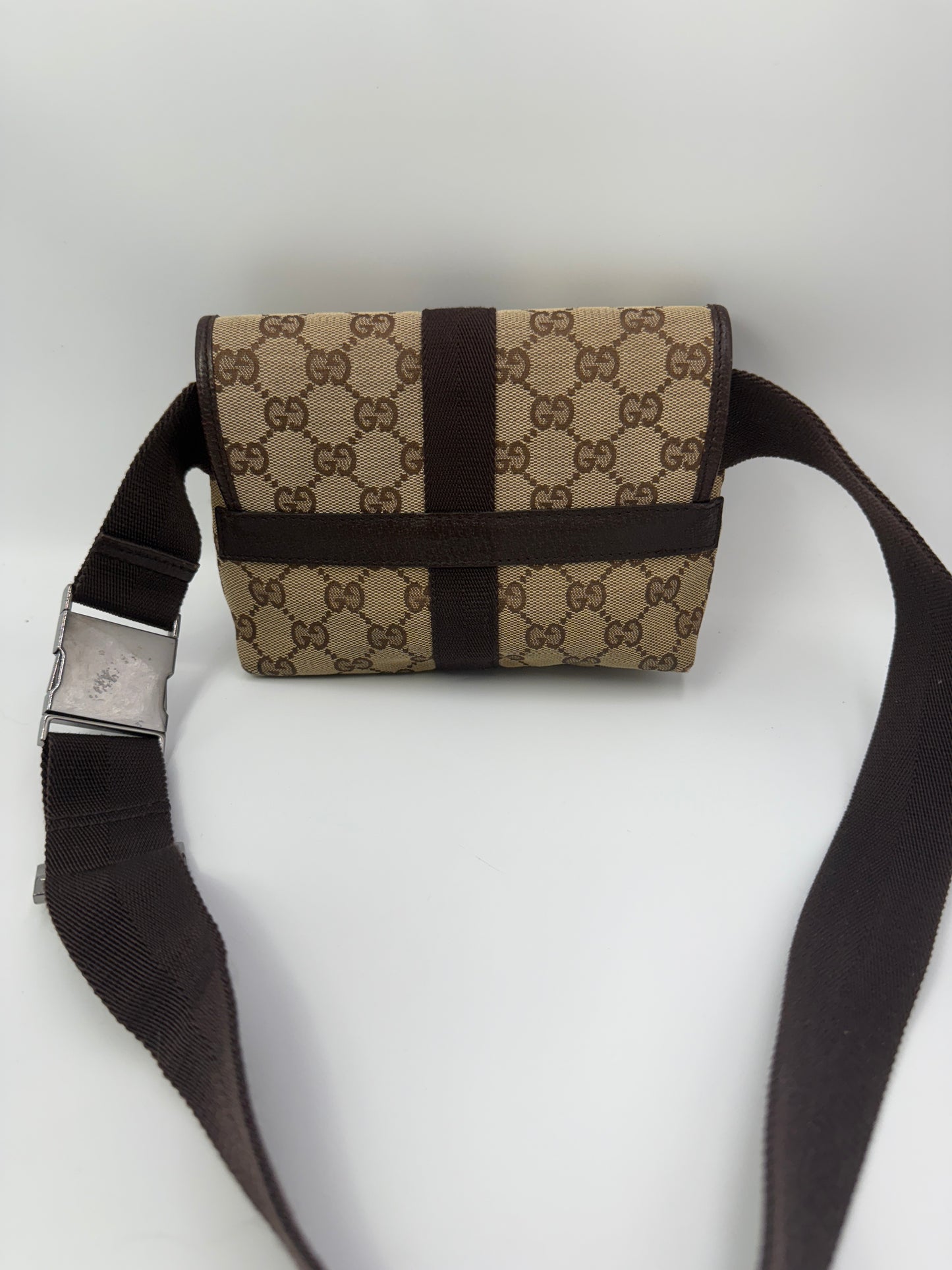 Gucci Guccissima Canvas Beige Belt Bag