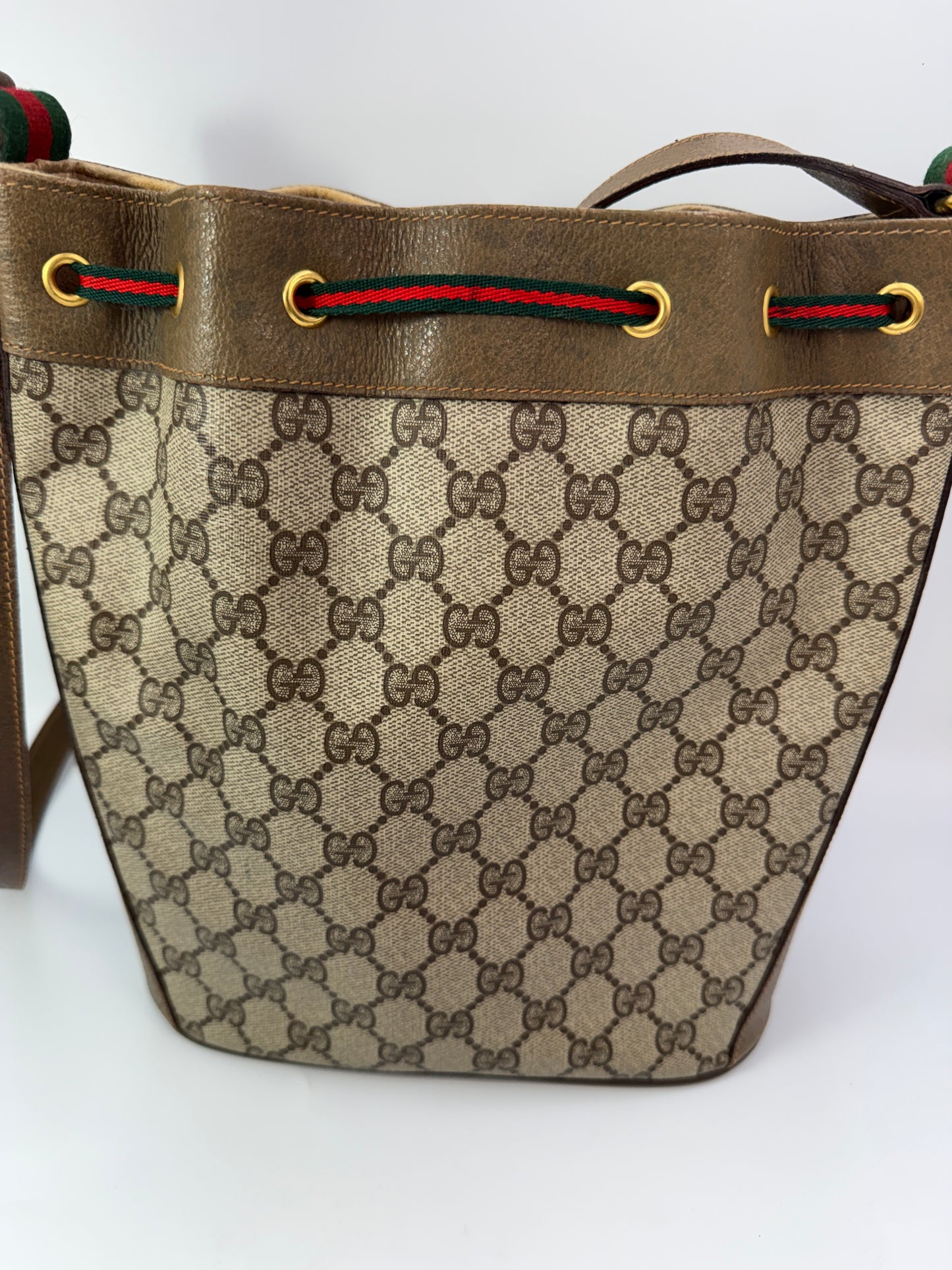 Gucci Customized Supreme Vintage Guccissima Bucket Bag