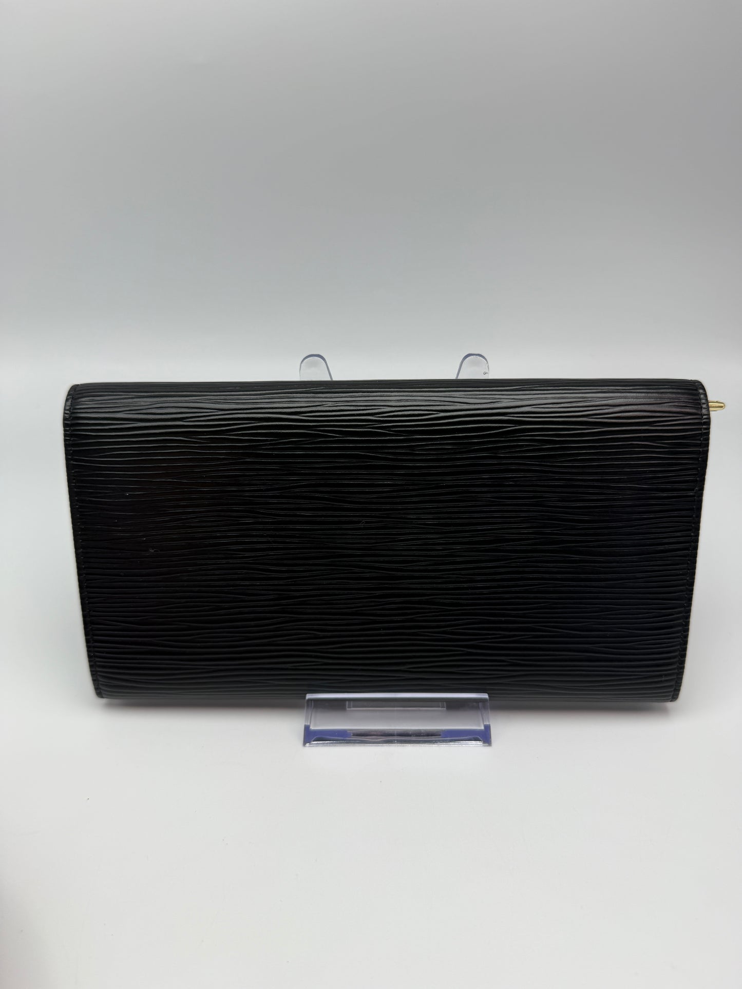 Louis Vuitton Black Epi Leather Sarah Wallet CA0926