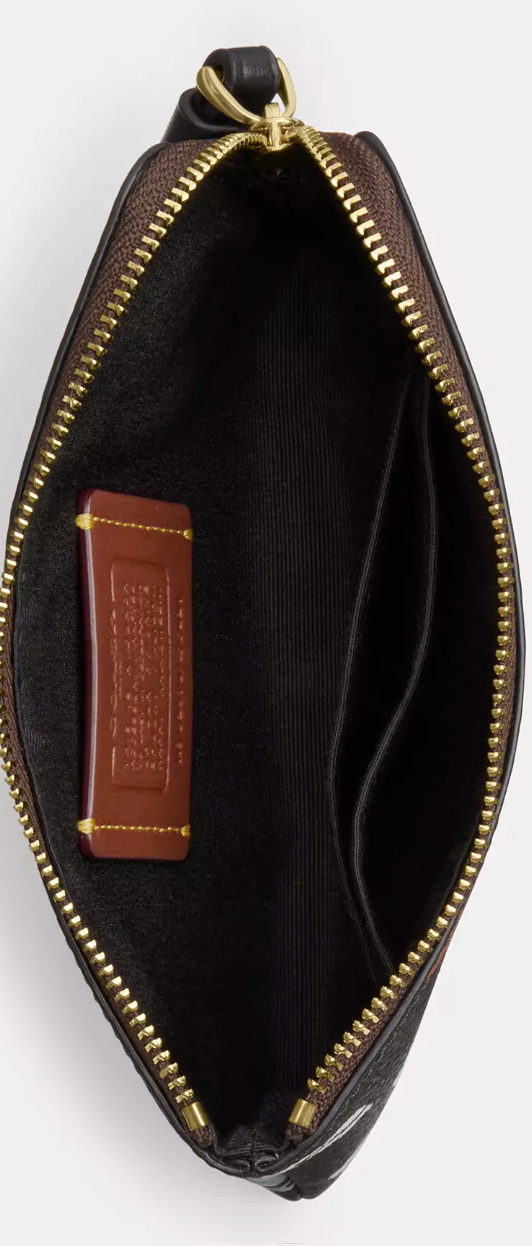 Coach NWT Coated Canvas Ghost Pumpkin Wristlet