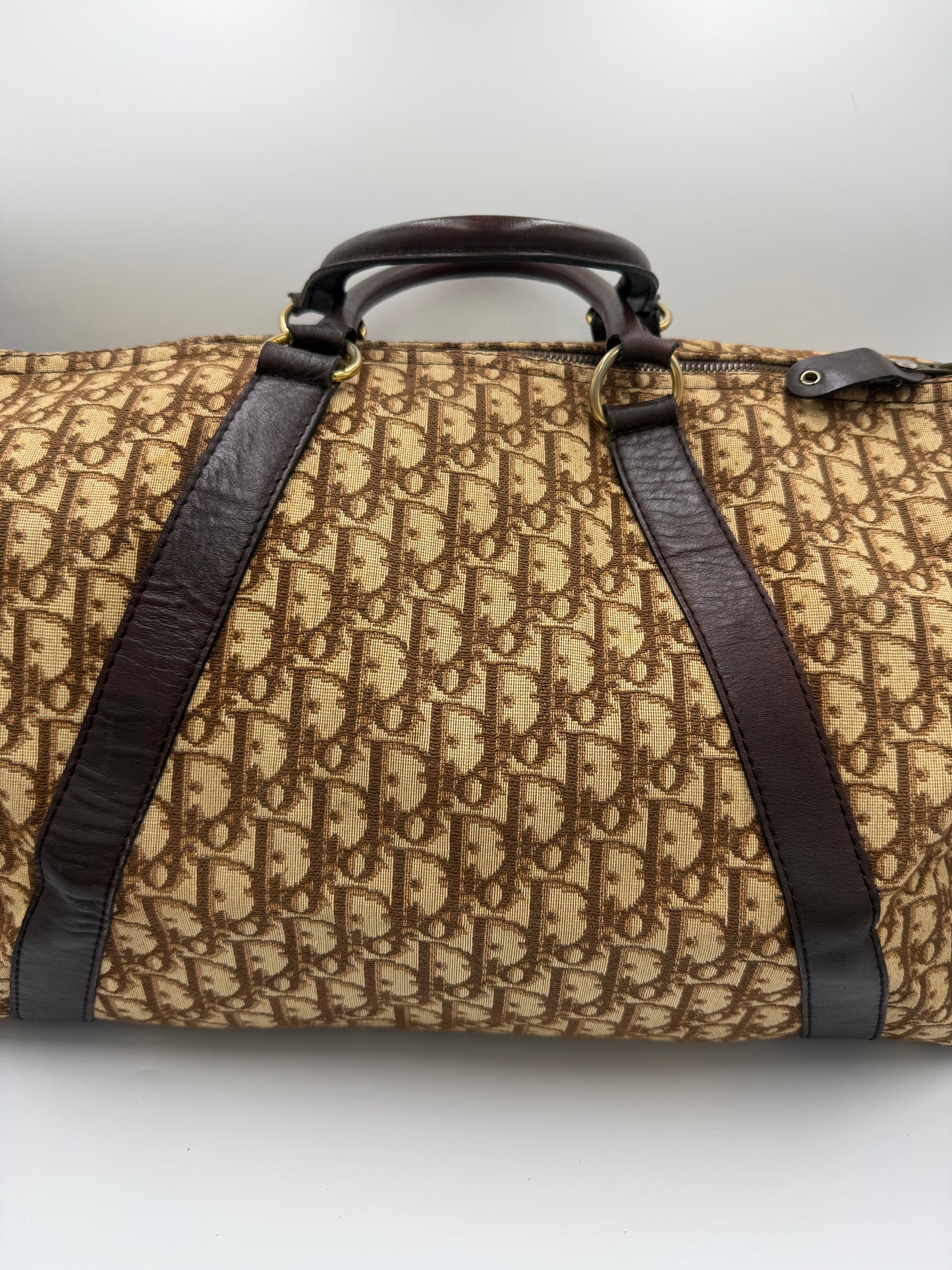 Christian Dior Brown Trotter Travel Bag 45 cm