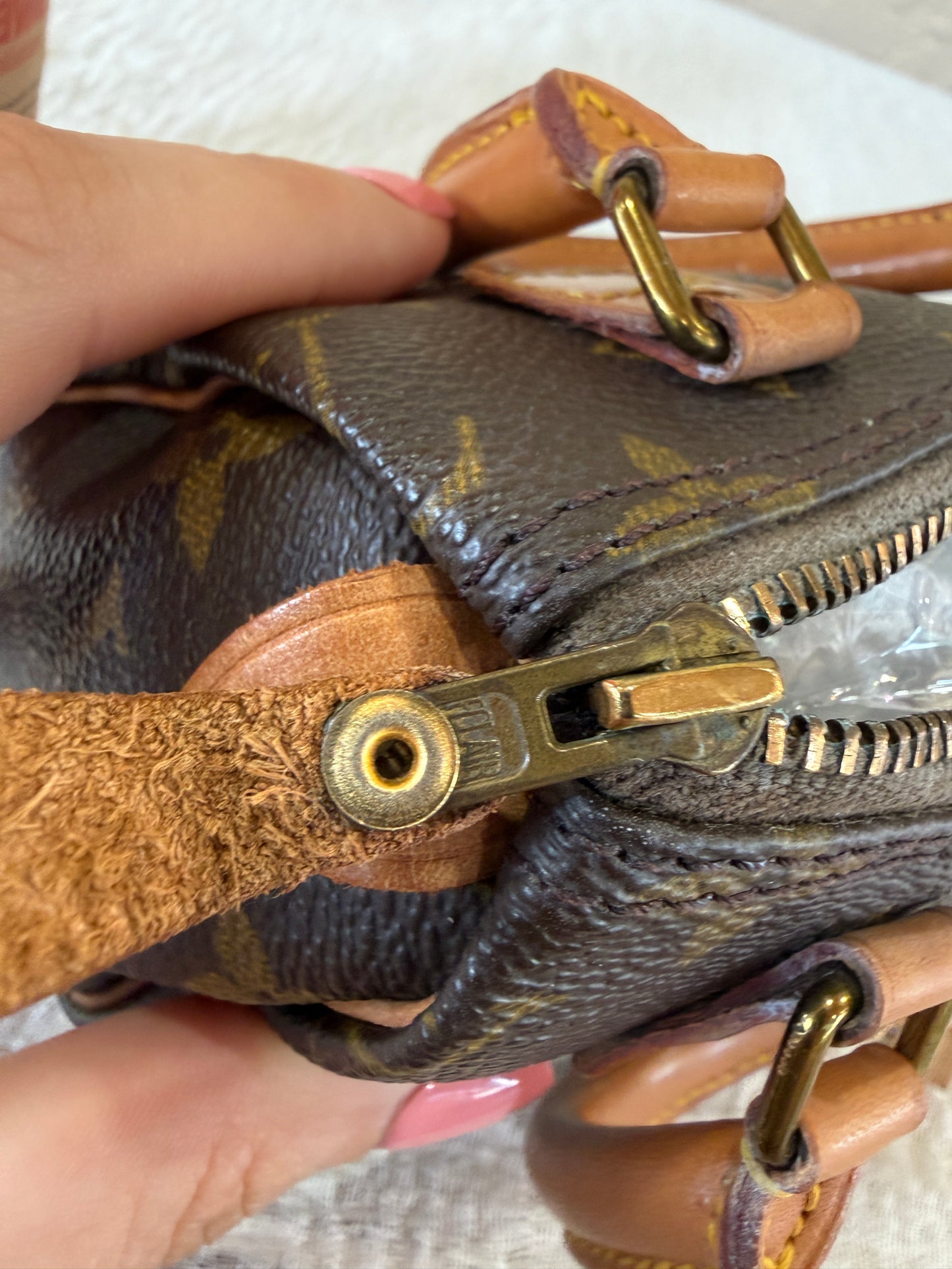 Louis Vuitton Mini Speedy With Unbranded Chain and Charm