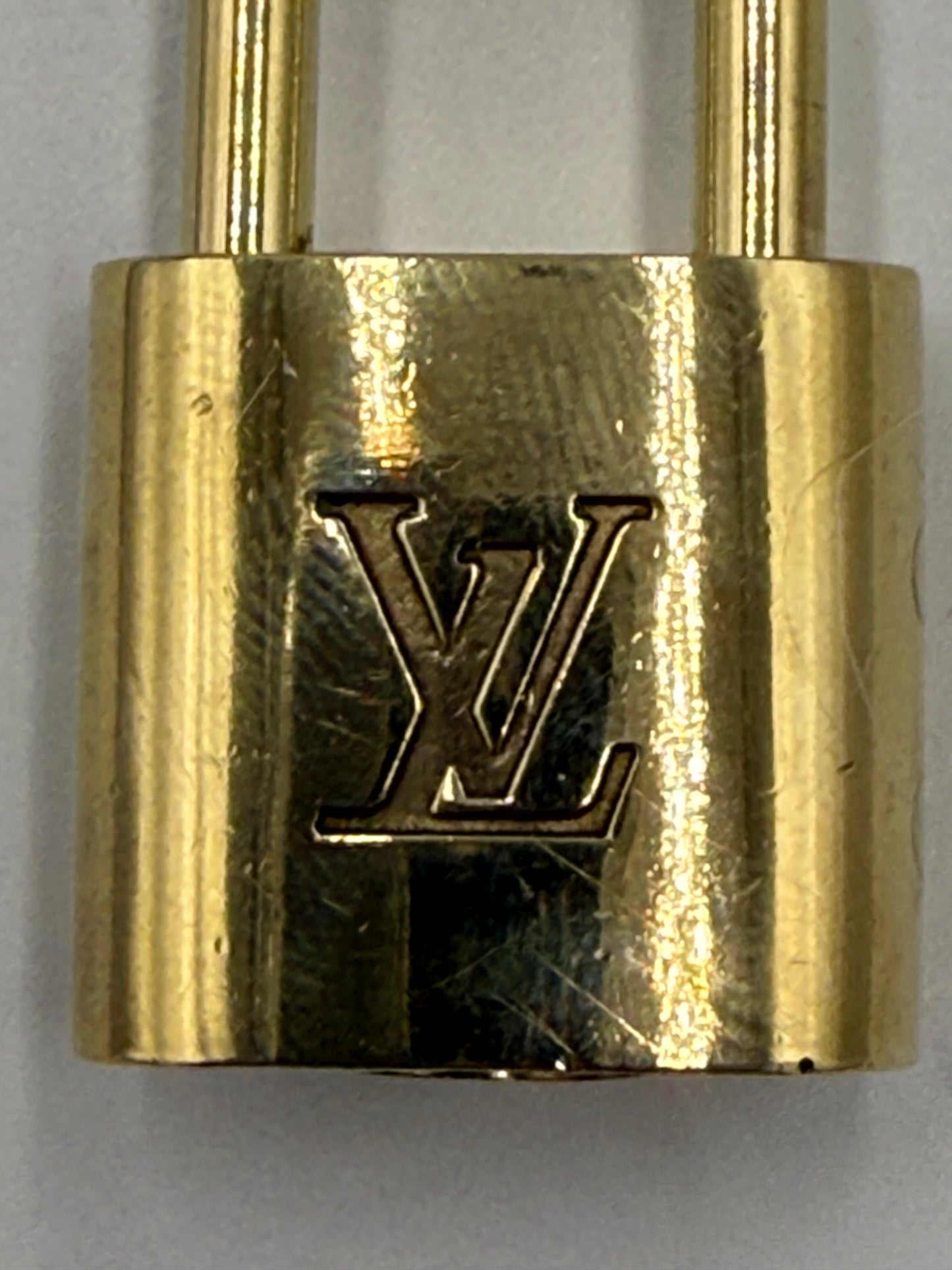 Louis Vuitton Gold Tone Brass Lock and Key 302