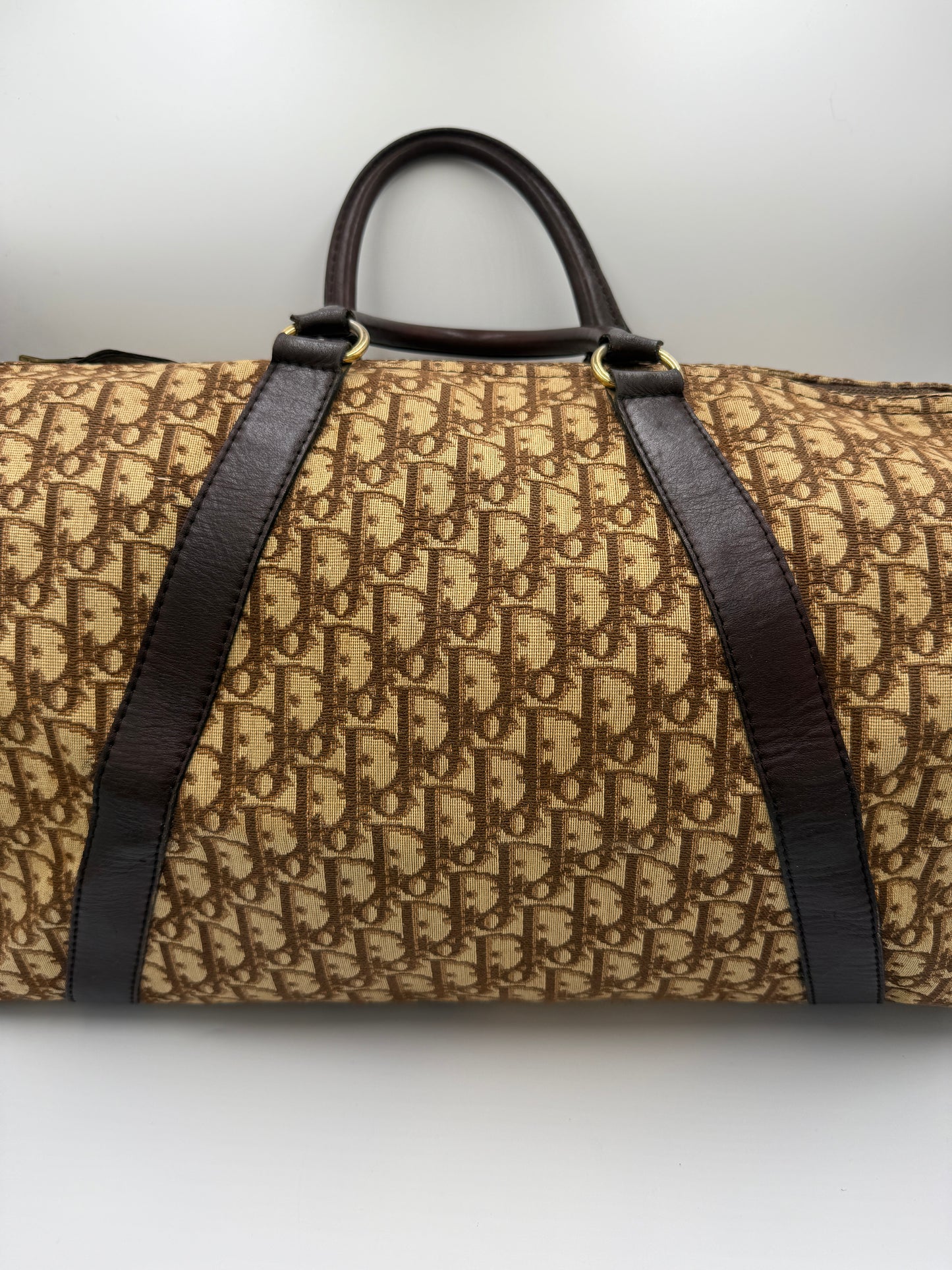 Christian Dior Brown Trotter Travel Bag 45 cm
