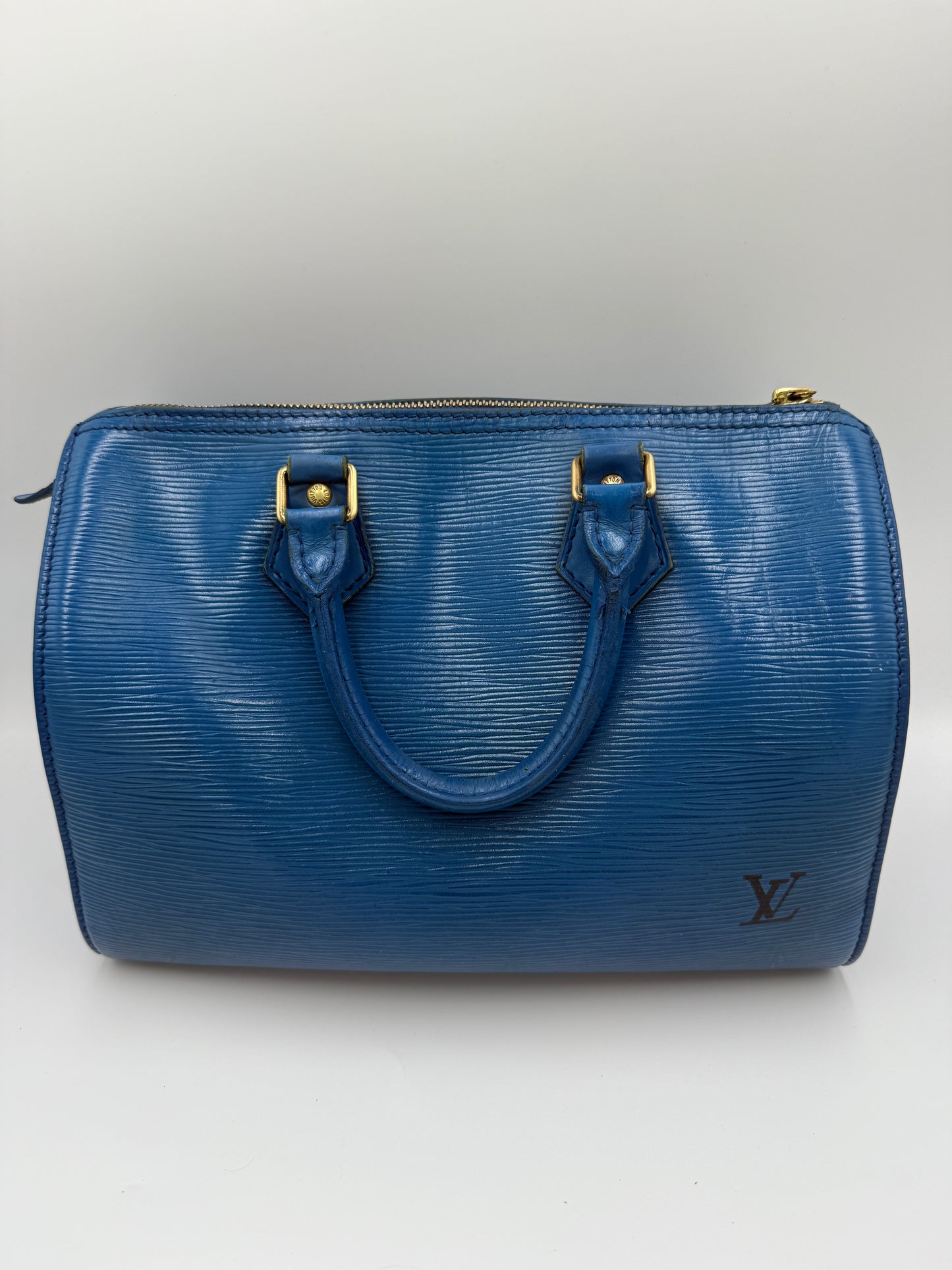 Louis Vuitton Speedy 25 Blue Epi Leather VI0973