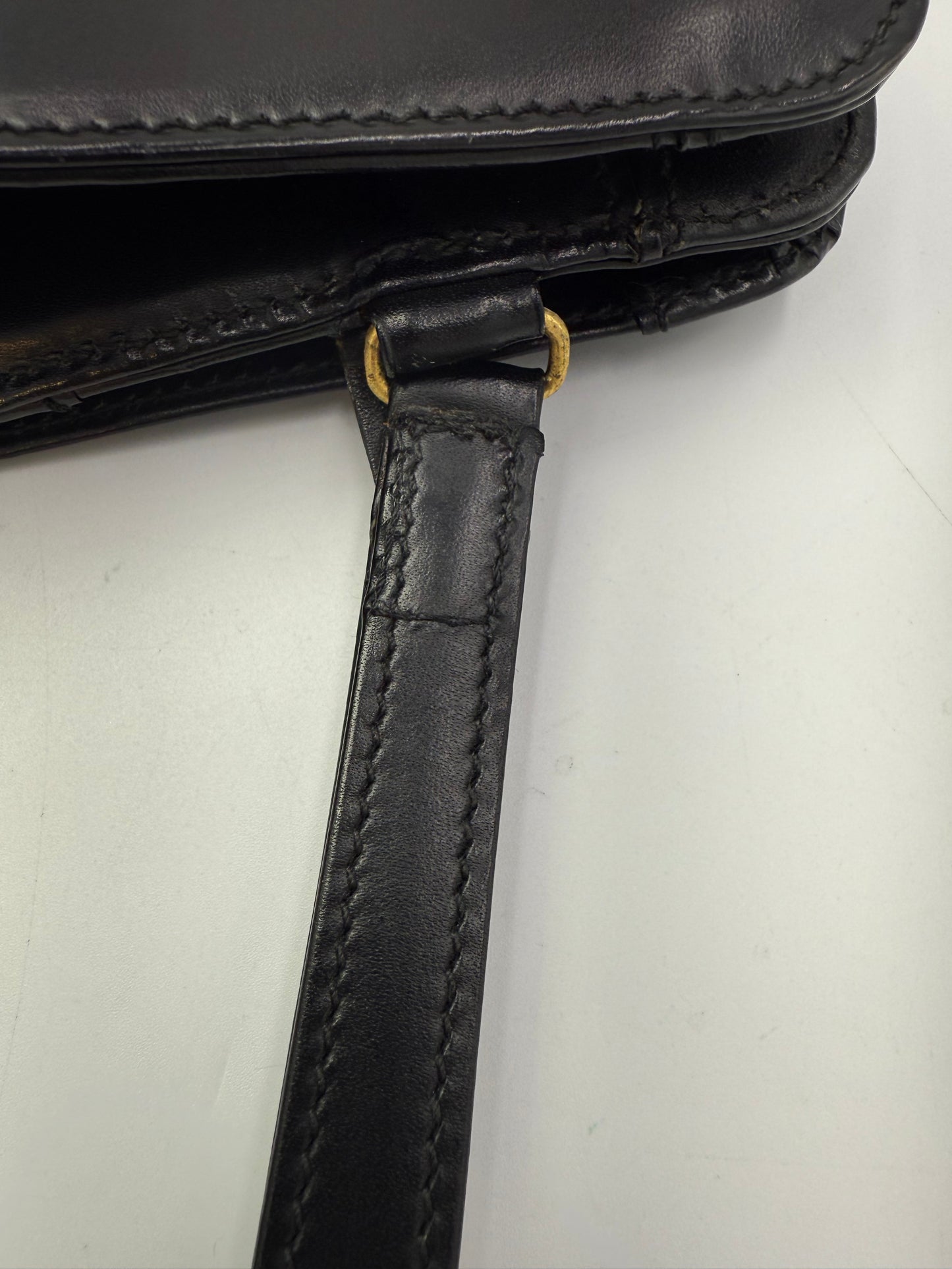 Dunhill Black Leather Toiletry Travel Clutch