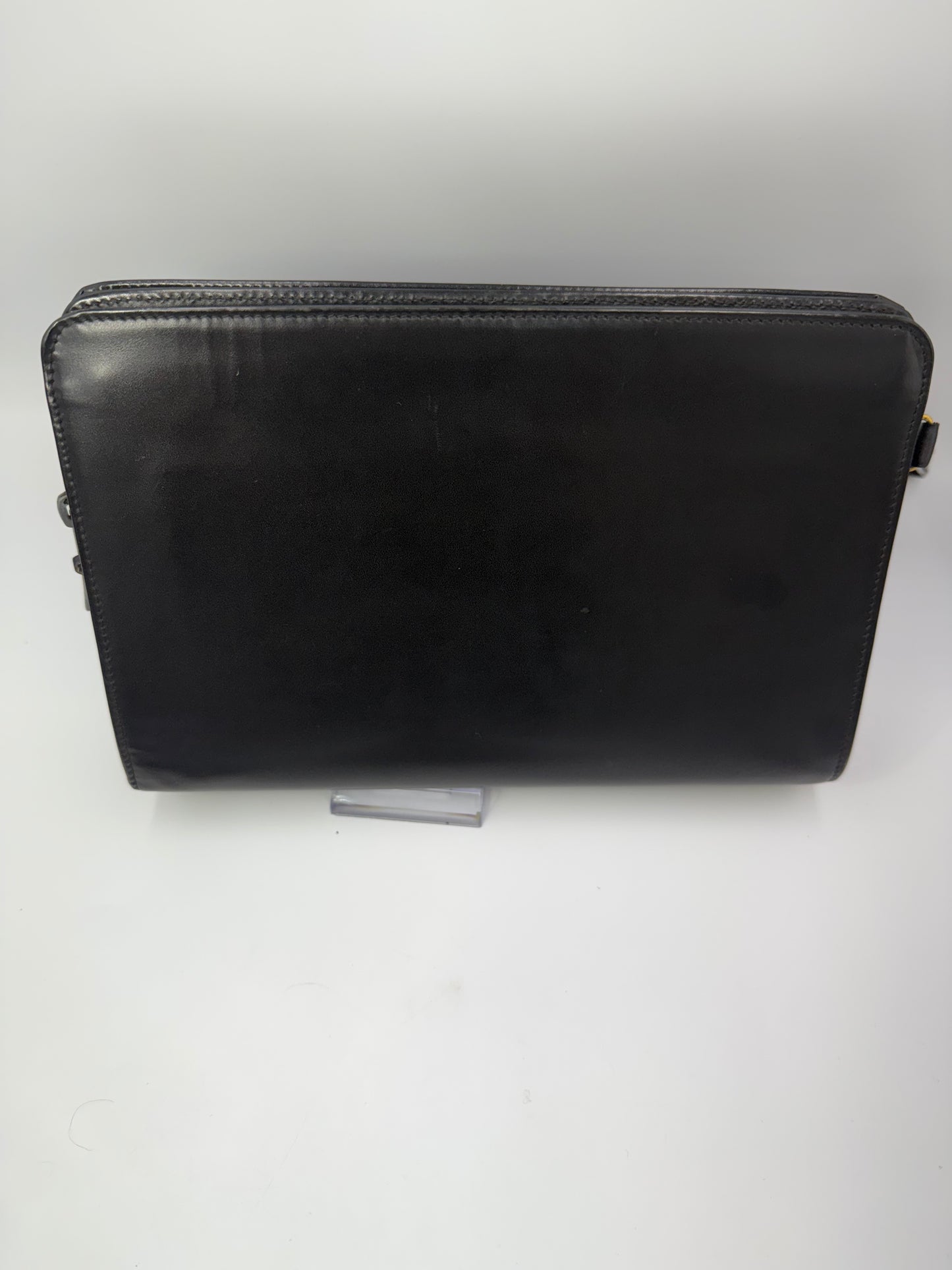 Dunhill Black Leather Toiletry Travel Clutch