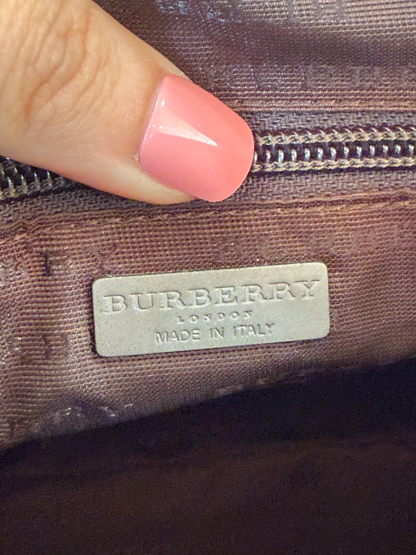 Burberry Vintage Nova Check Mini Boston Bag