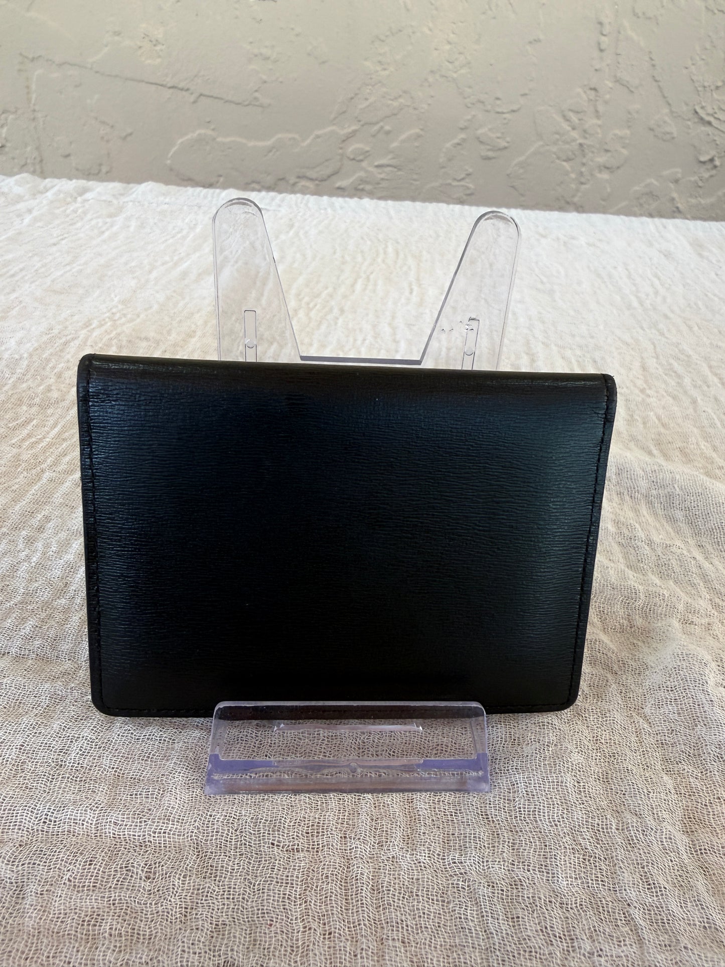 Burberry Leather Card Holder With Nova Check Interior