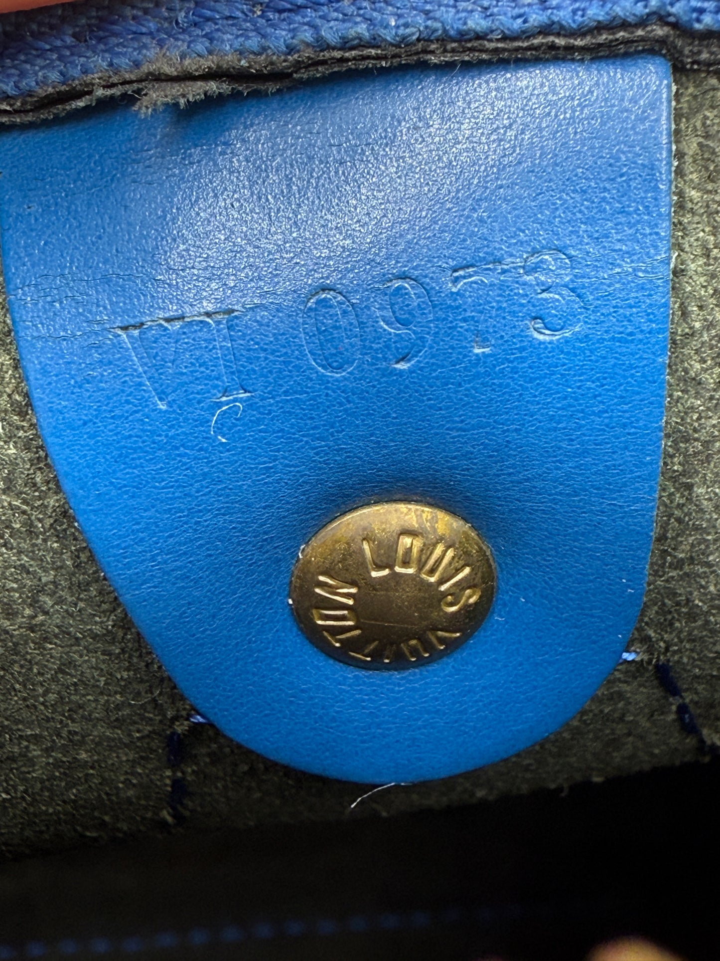 Louis Vuitton Speedy 25 Blue Epi Leather VI0973