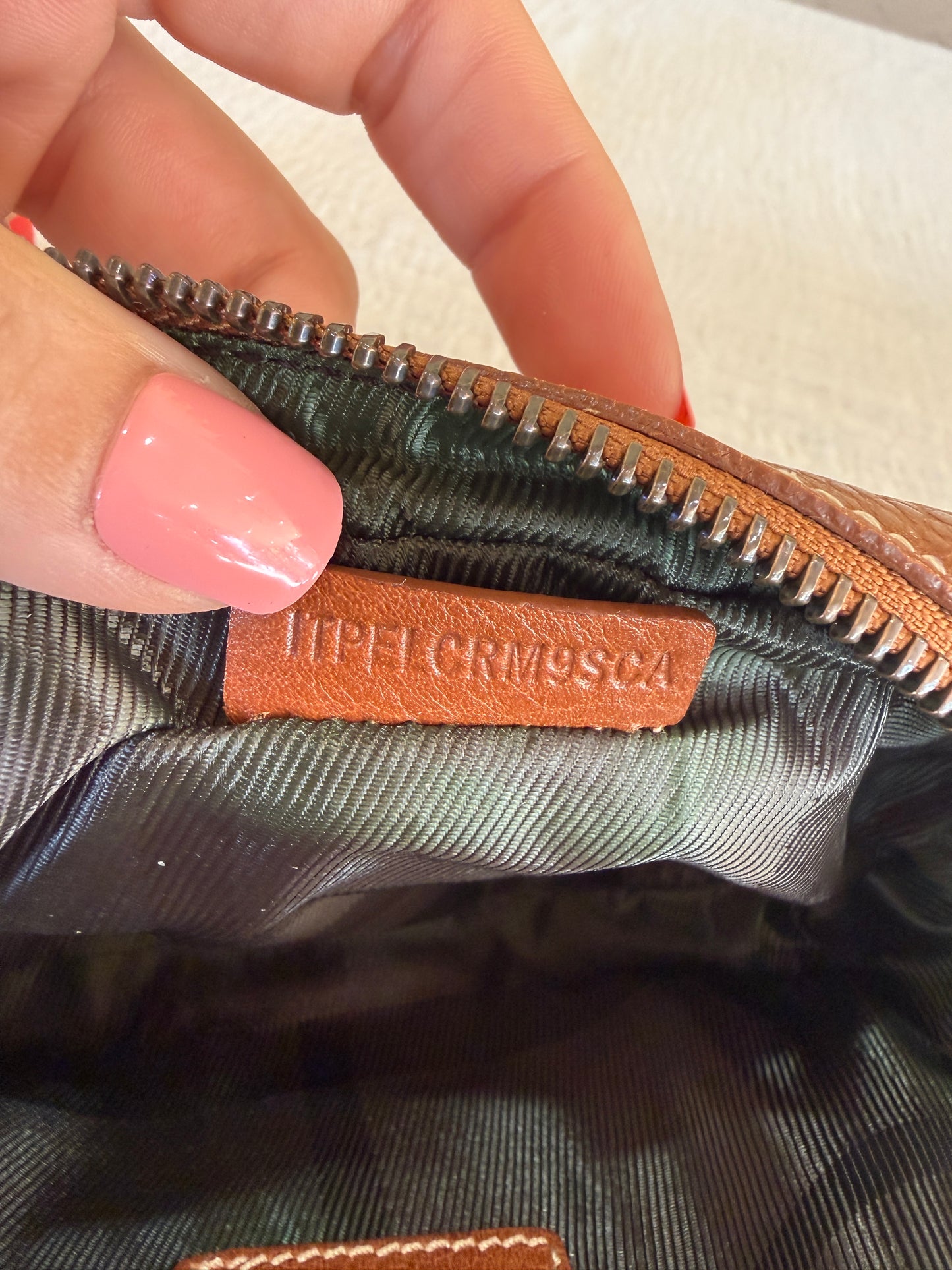 Burberry Pebbled Leather Cosmetic or Toiletry Pouch