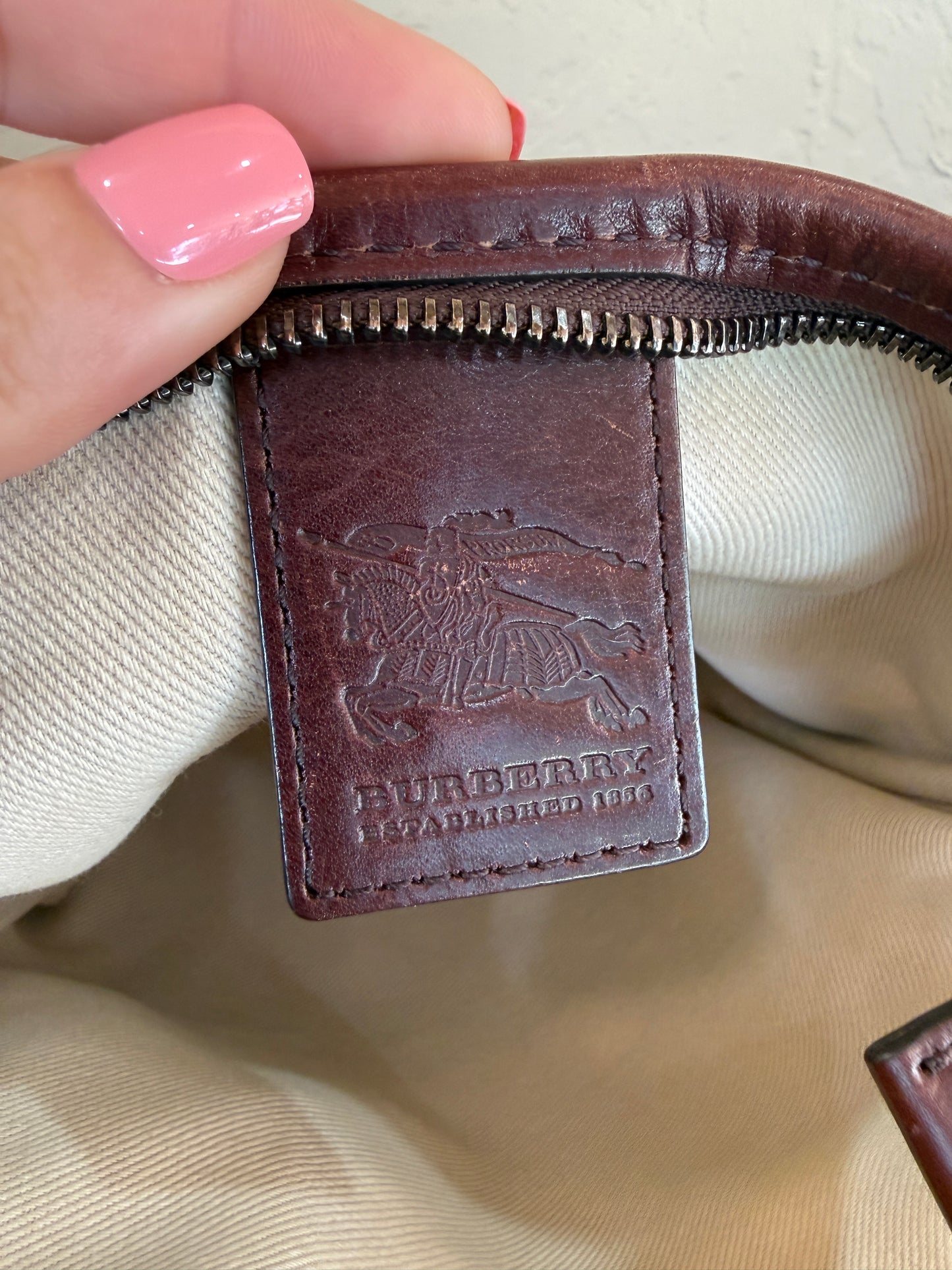 Burberry Nova Check Canvas Crossbody Bag