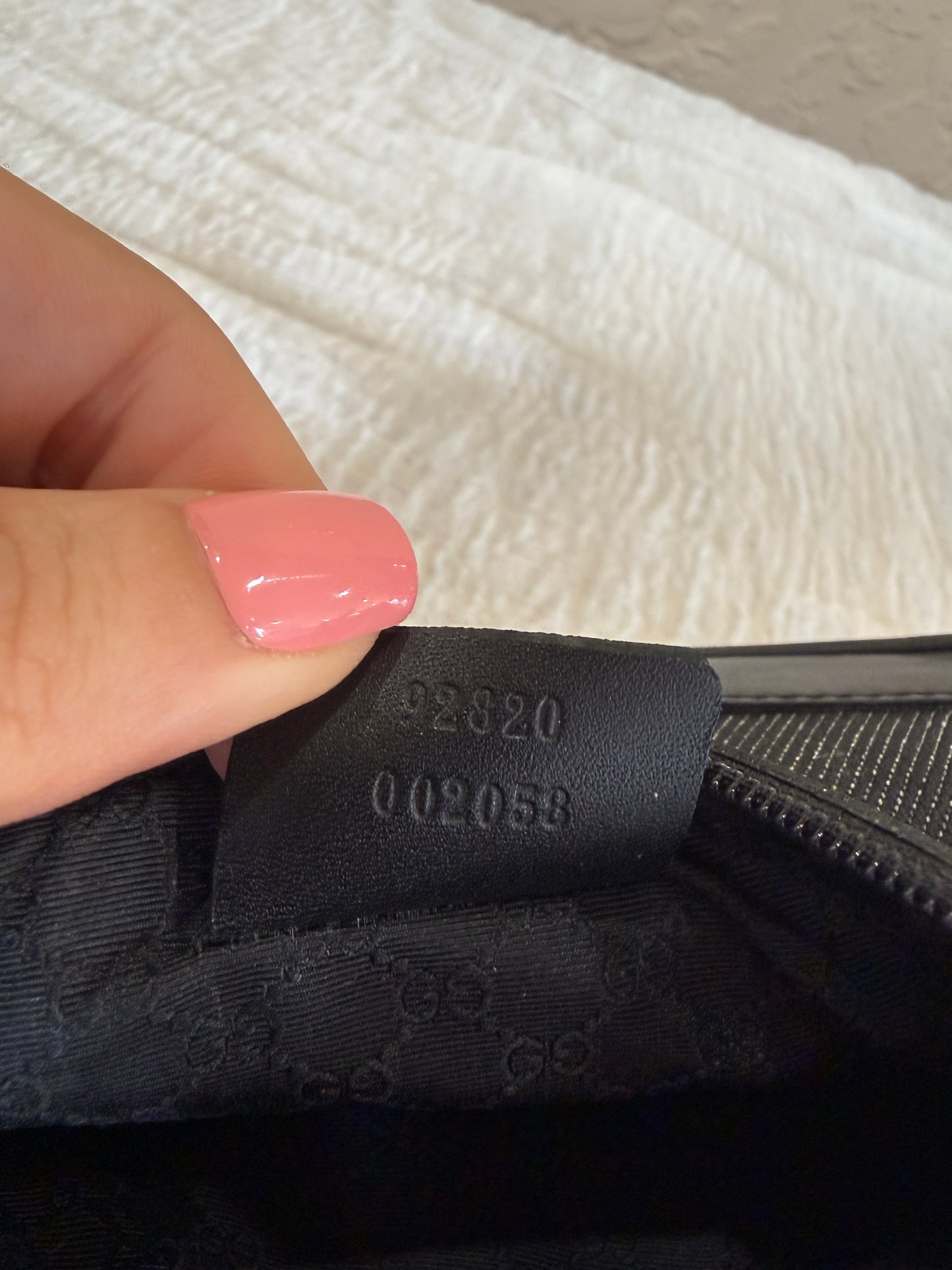 Gucci Black Denim Sherry Line Mini Shoulder Bag