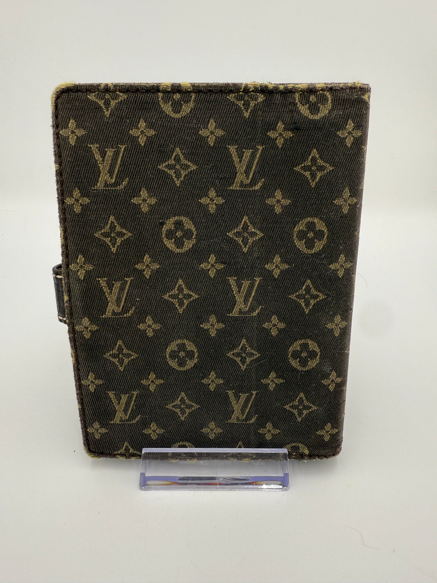 Louis Vuitton Brown Mini Lin Agenda Passport Holder CA2057