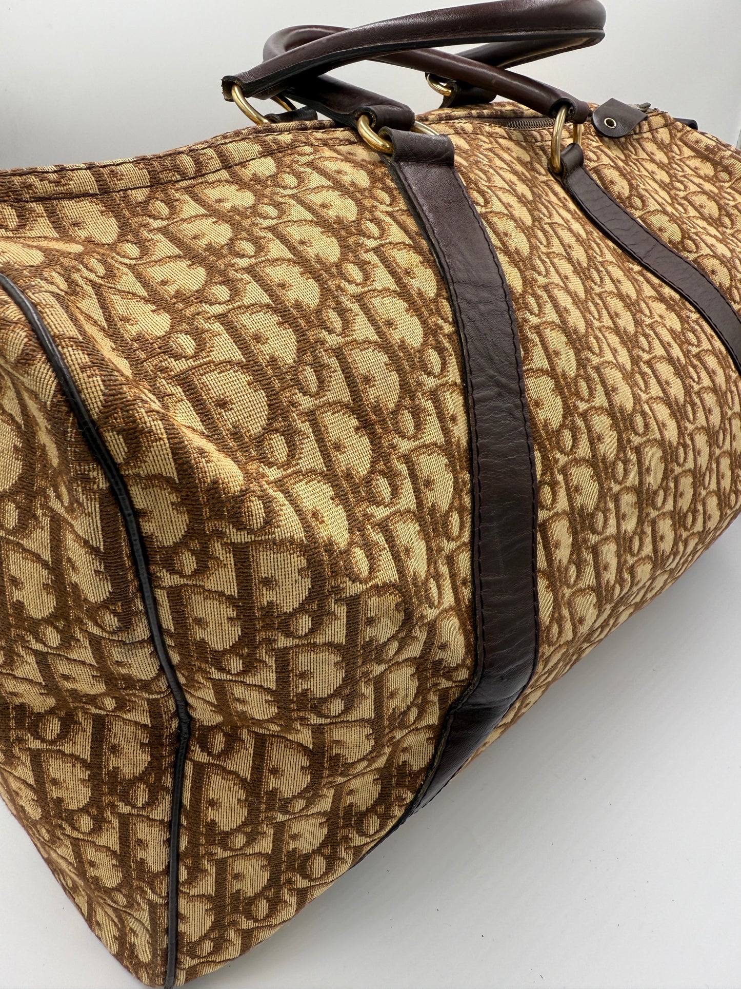 Christian Dior Brown Trotter Travel Bag 45 cm