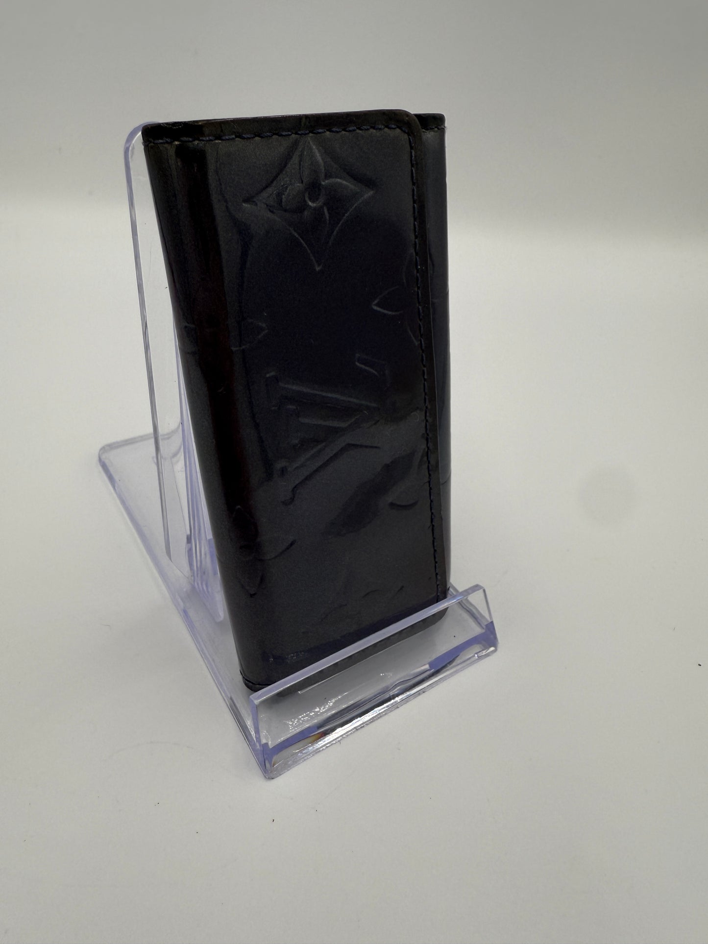 Louis Vuitton Vernis Purple Blue Key Holder CA1024