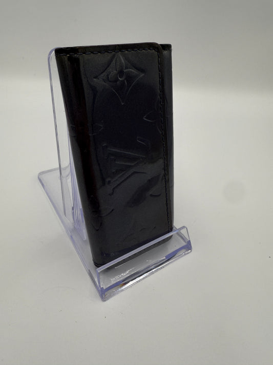 Louis Vuitton Vernis Purple Blue Key Holder CA1024