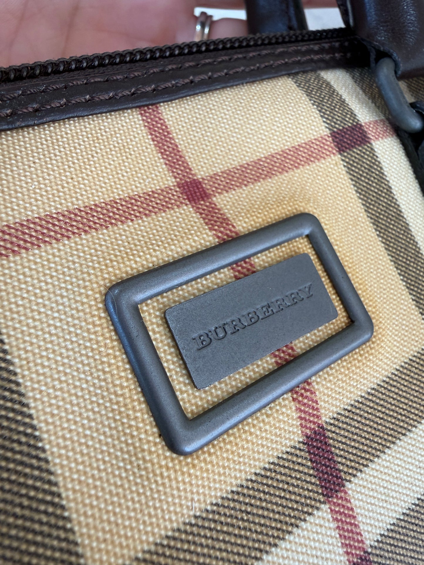 Burberry Vintage Nova Check Mini Boston Bag