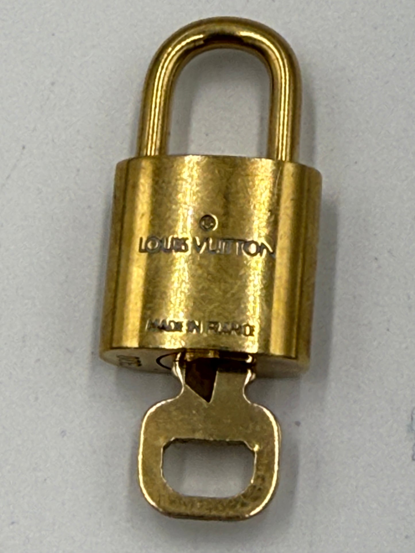 Louis Vuitton Gold Tone Brass Lock and Key