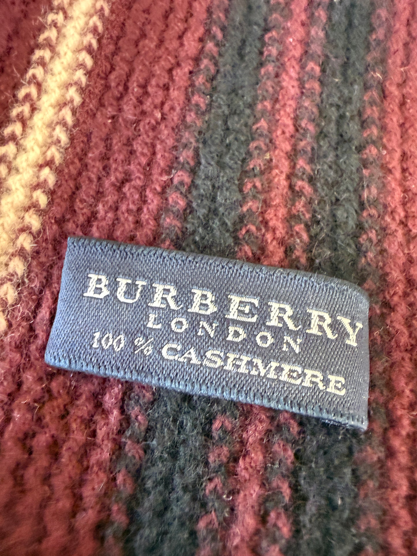 Burberry 100% Cashmere Scarf