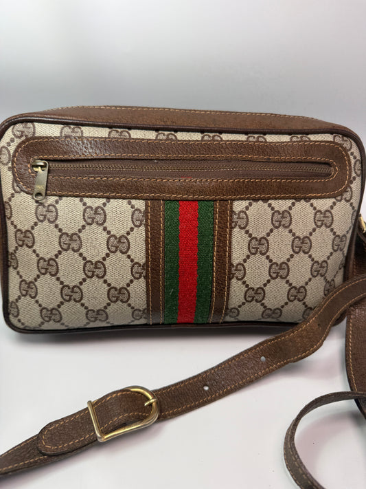 Gucci GG Supreme Coated Canvas Sherryline Camera Bag