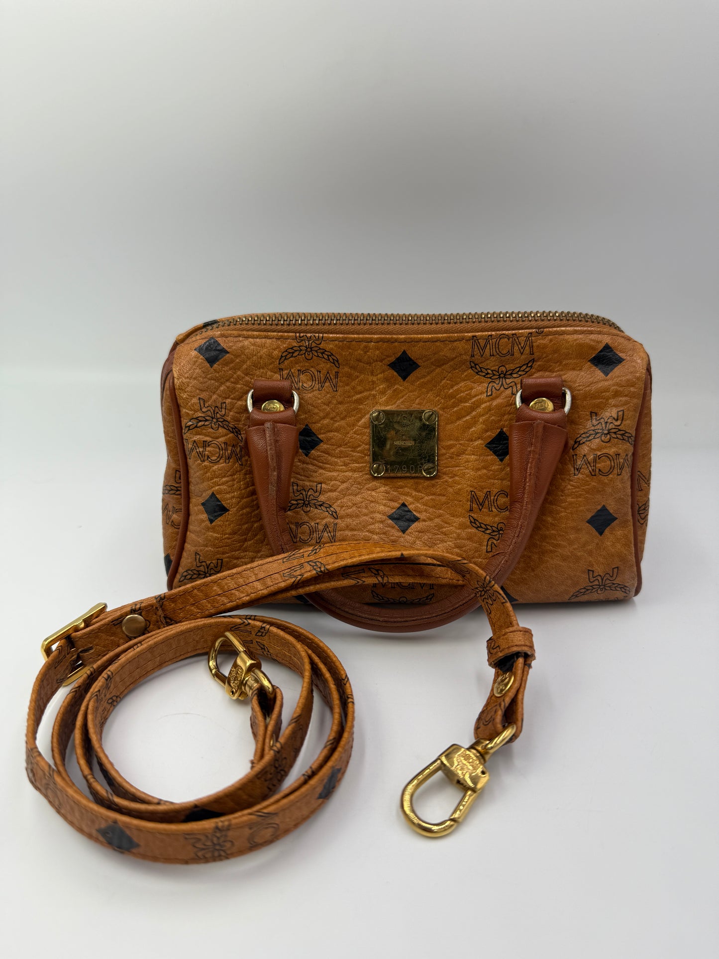 MCM Coated Canvas Visetos Mini Crossbody Bag