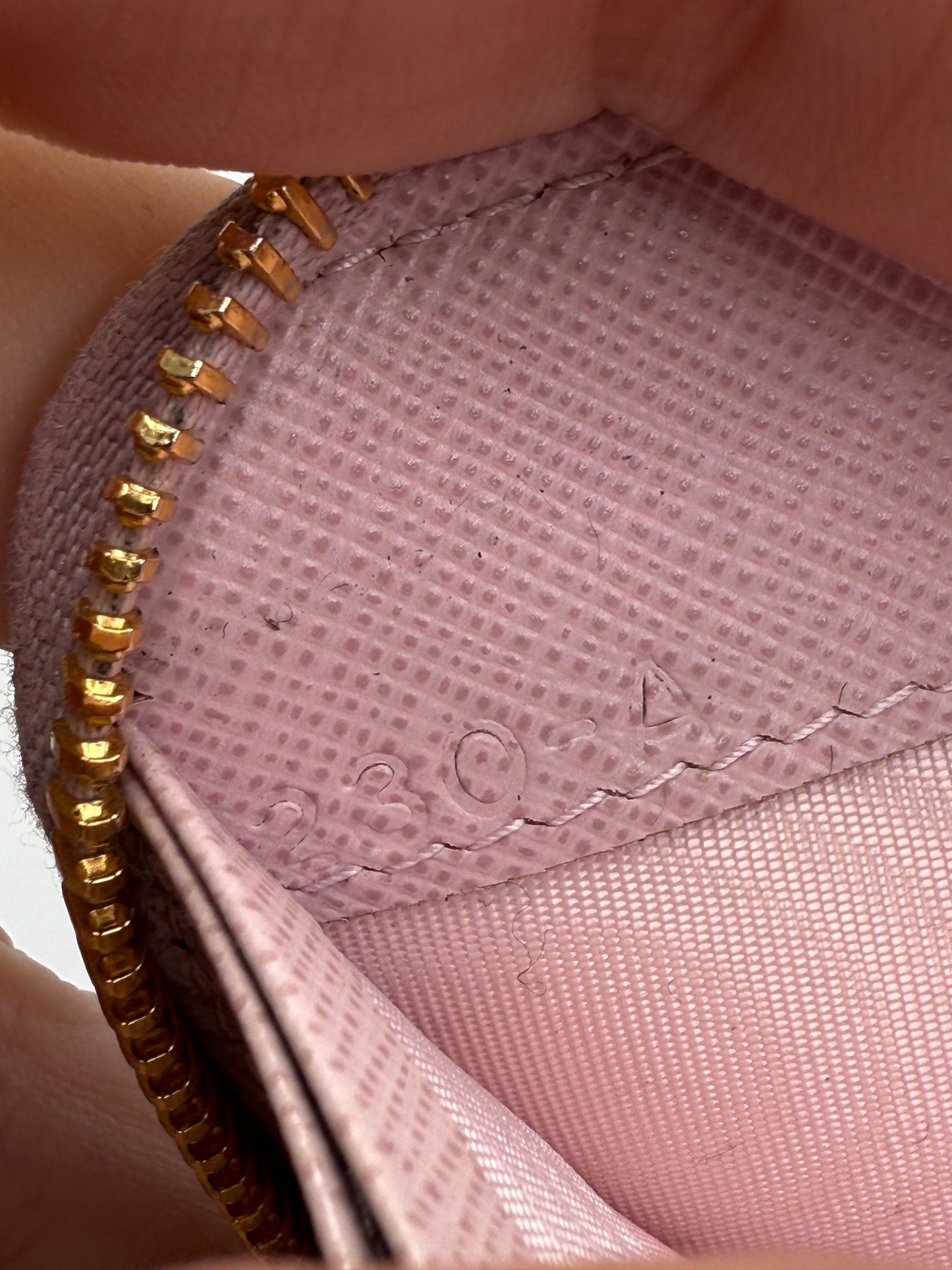 Prada Pink Saffiano Leather Zippy Wallet