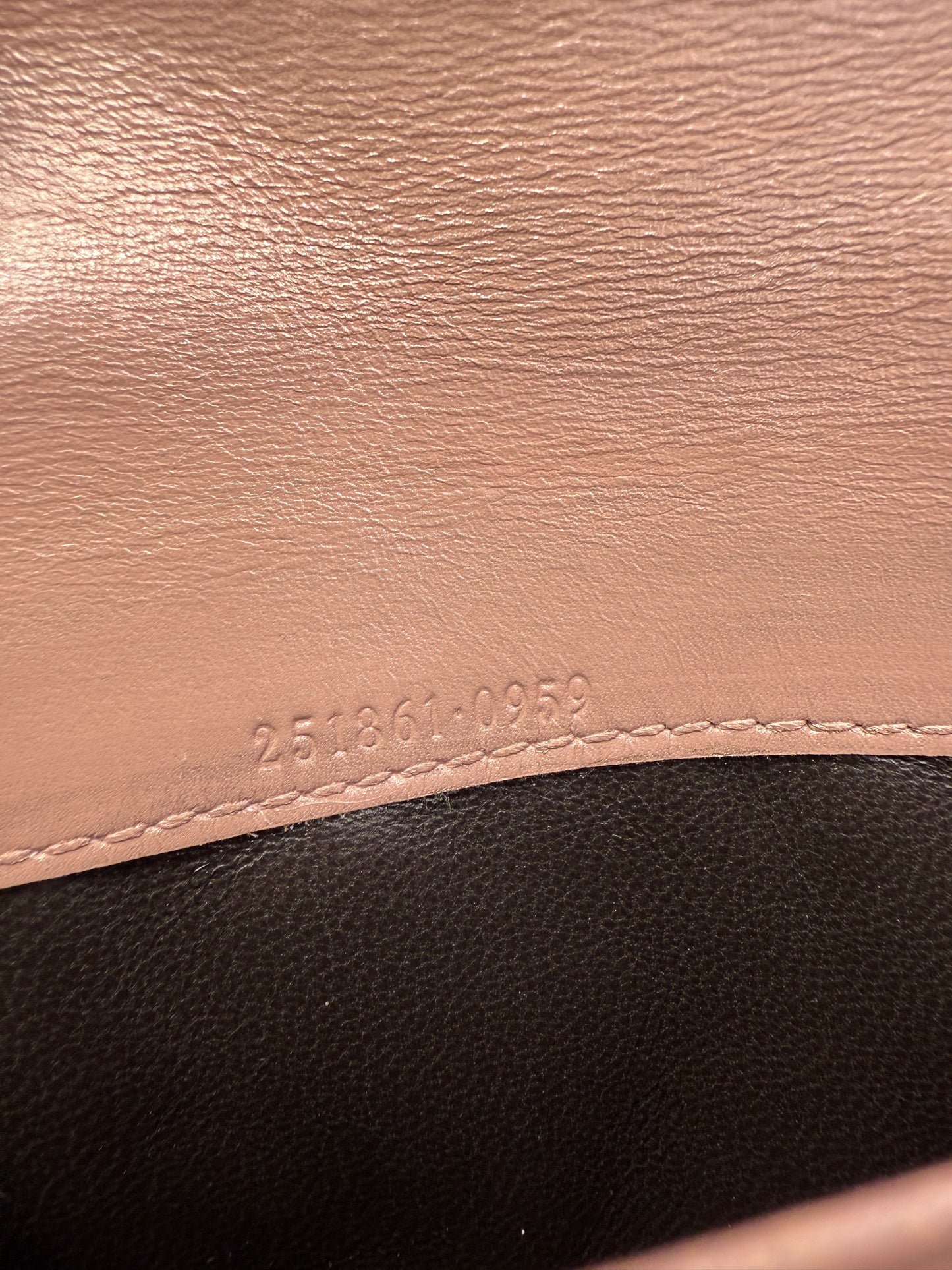 Gucci Guccissima Pearl Pink Flap Wallet