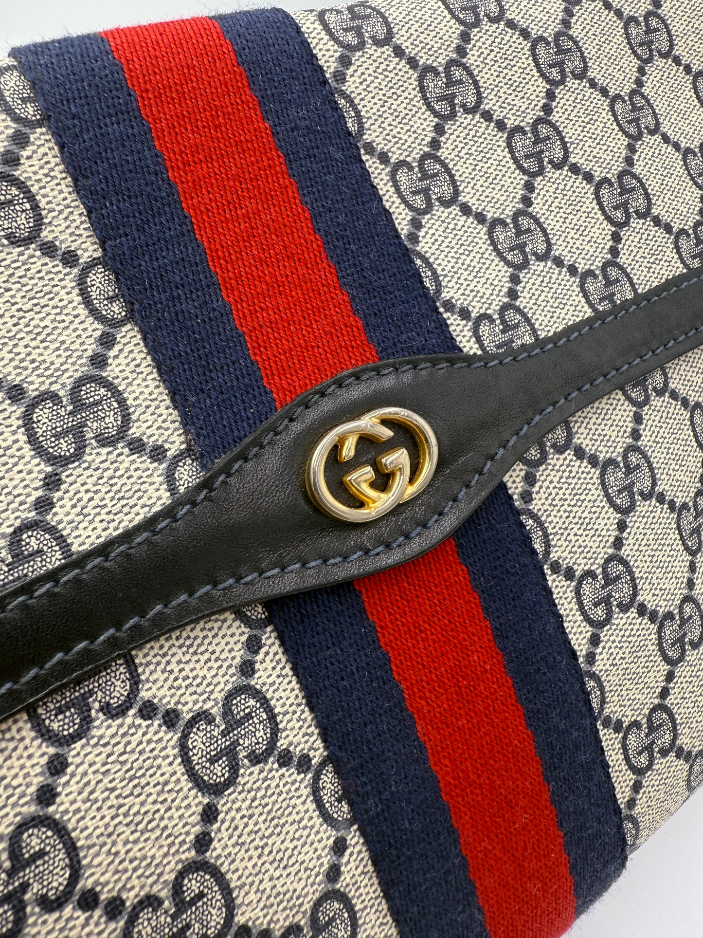 Gucci Guccissima Supreme Canvas Ophidia Clutch