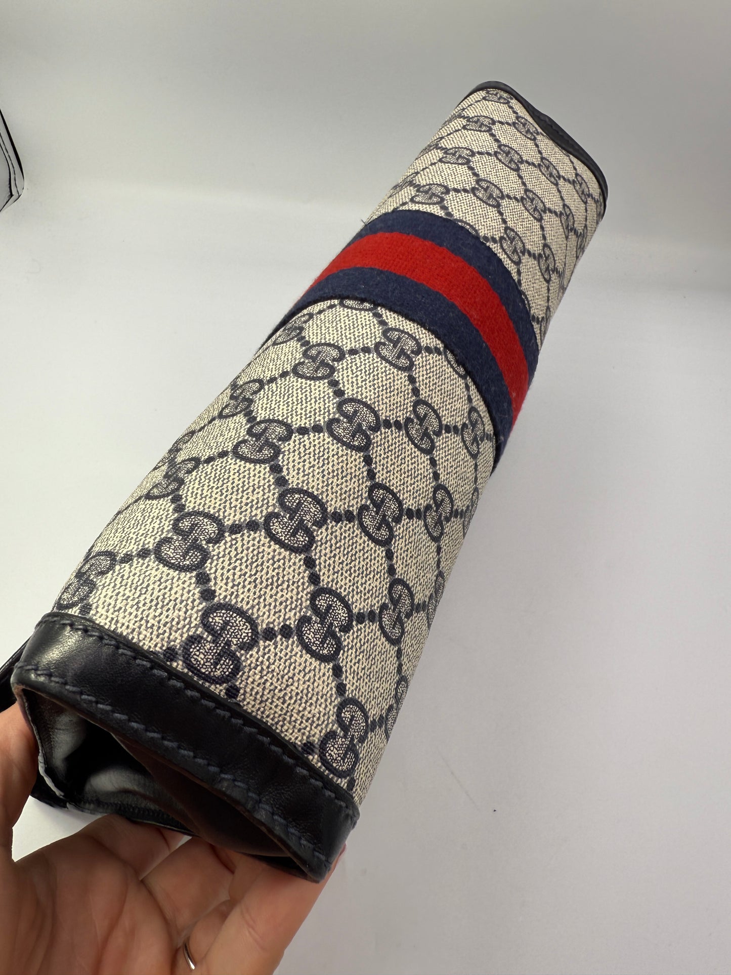 Gucci Guccissima Supreme Canvas Ophidia Clutch