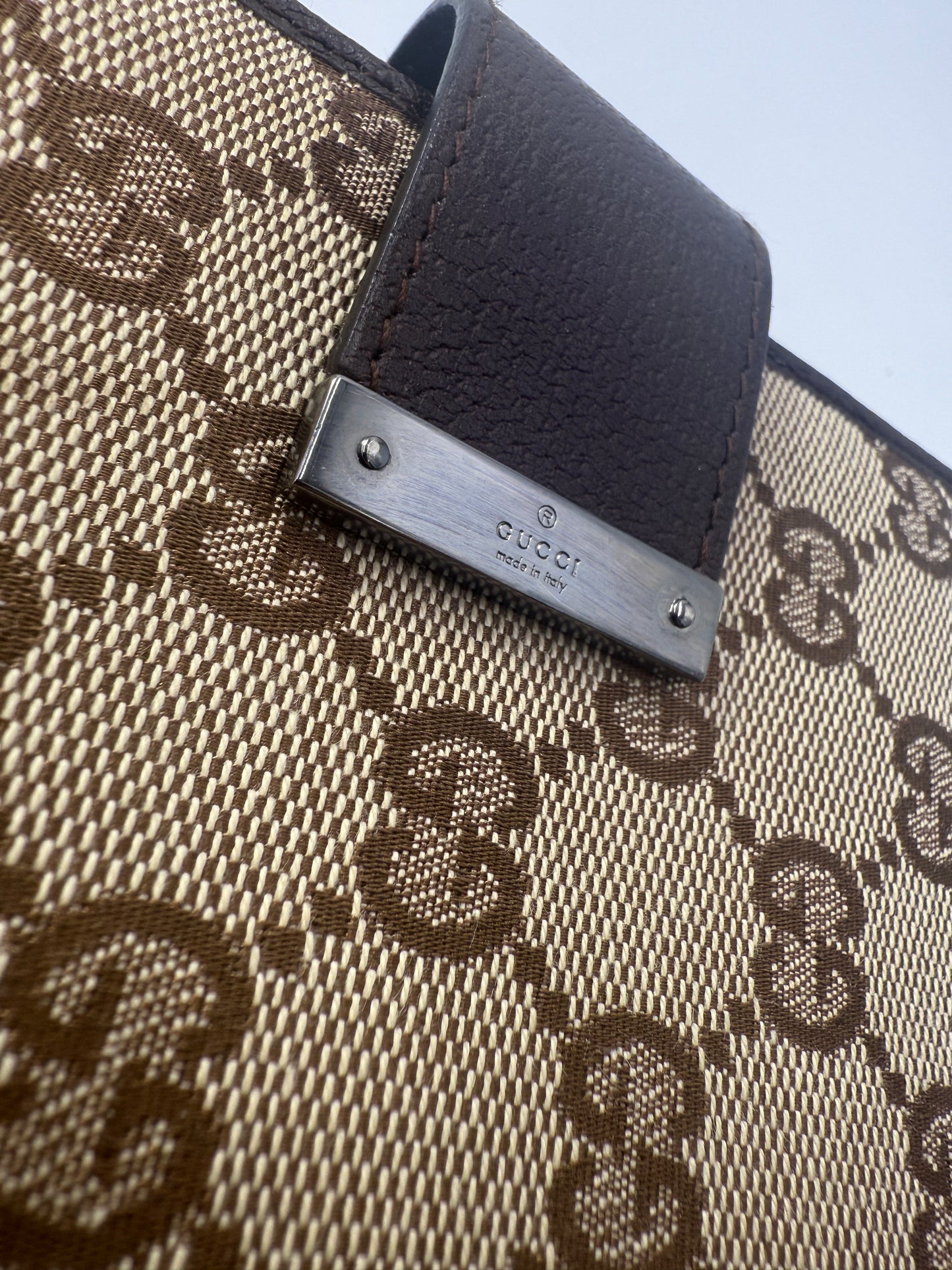 Gucci Guccissima Uncoated Canvas Agenda MM