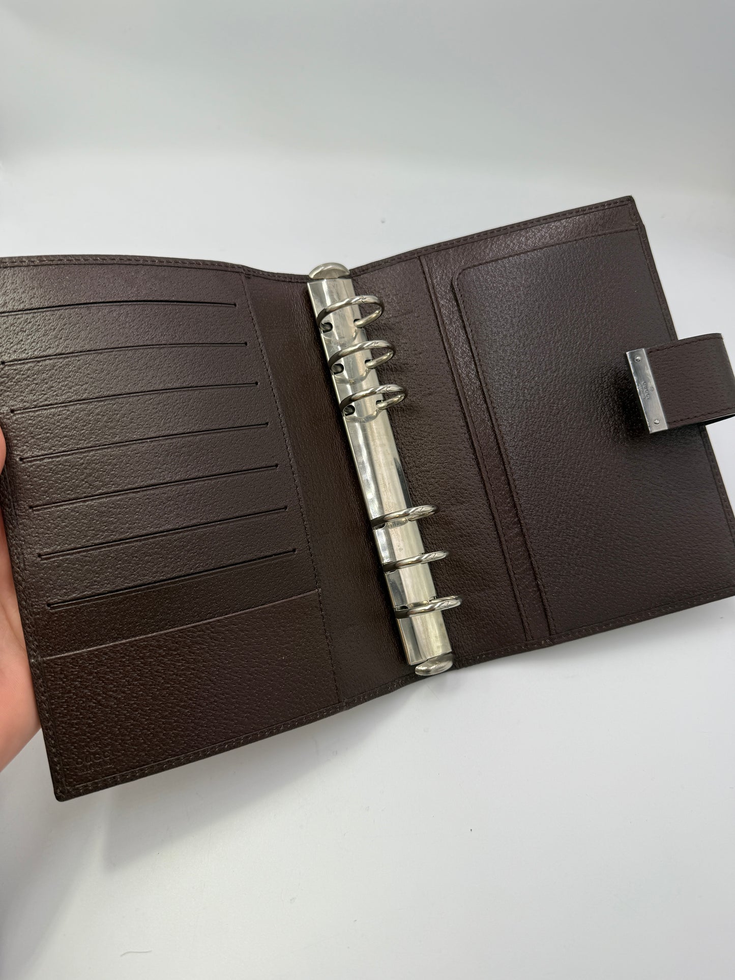 Gucci Guccissima Uncoated Canvas Agenda MM