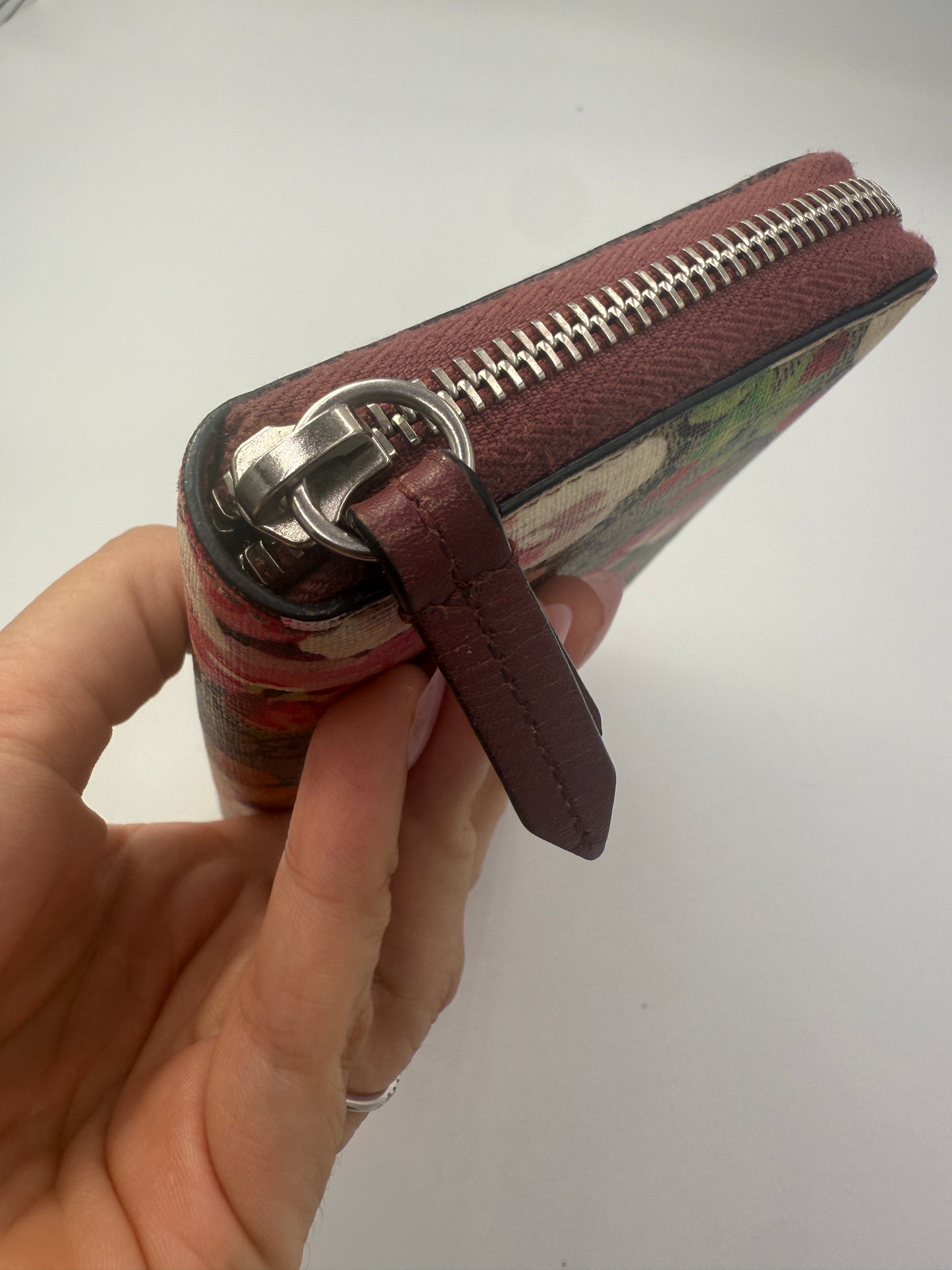 Gucci Guccissima Supreme Floral Zippy Long Wallet